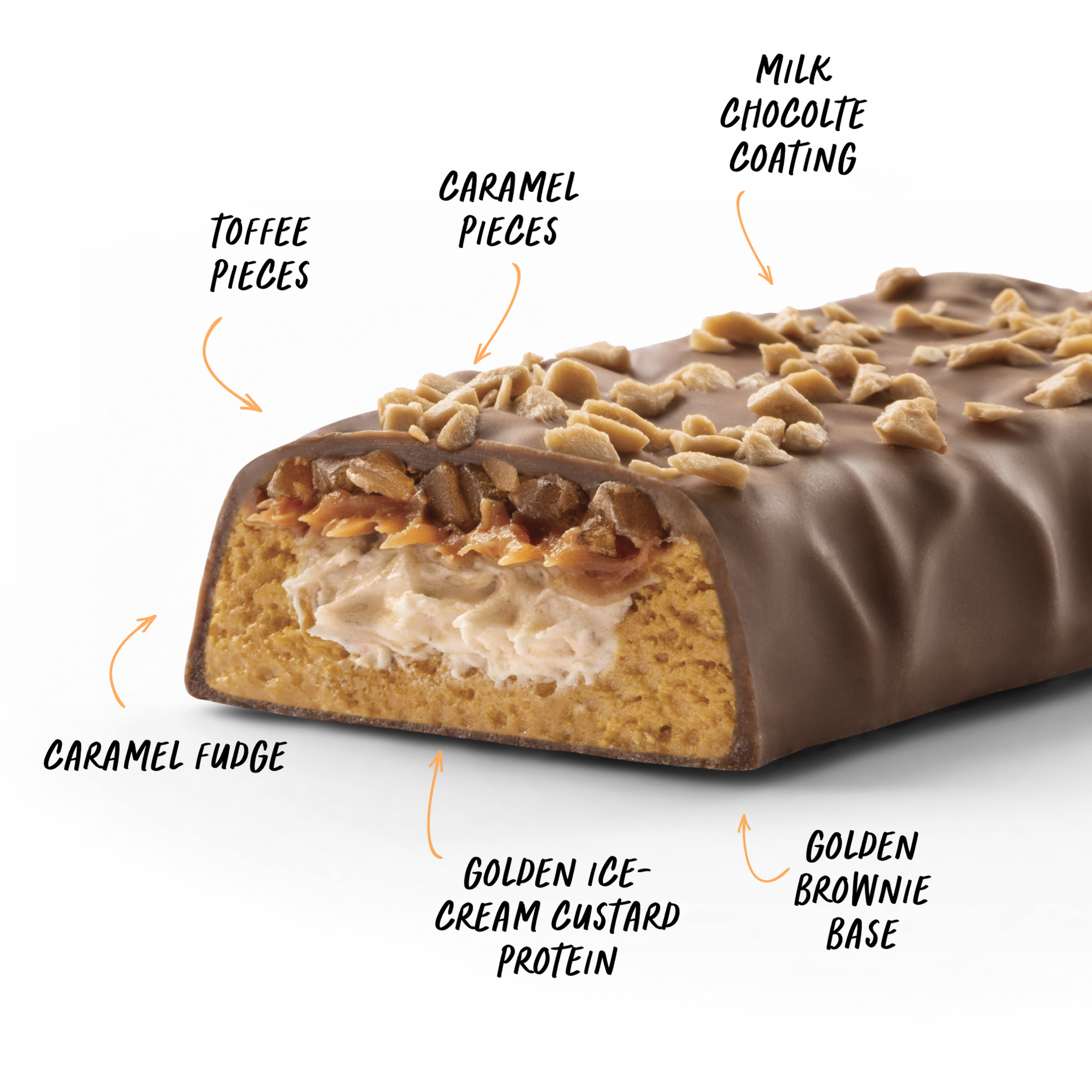CUSTARD Protein Bar - Caramel Toffee - Box of 12