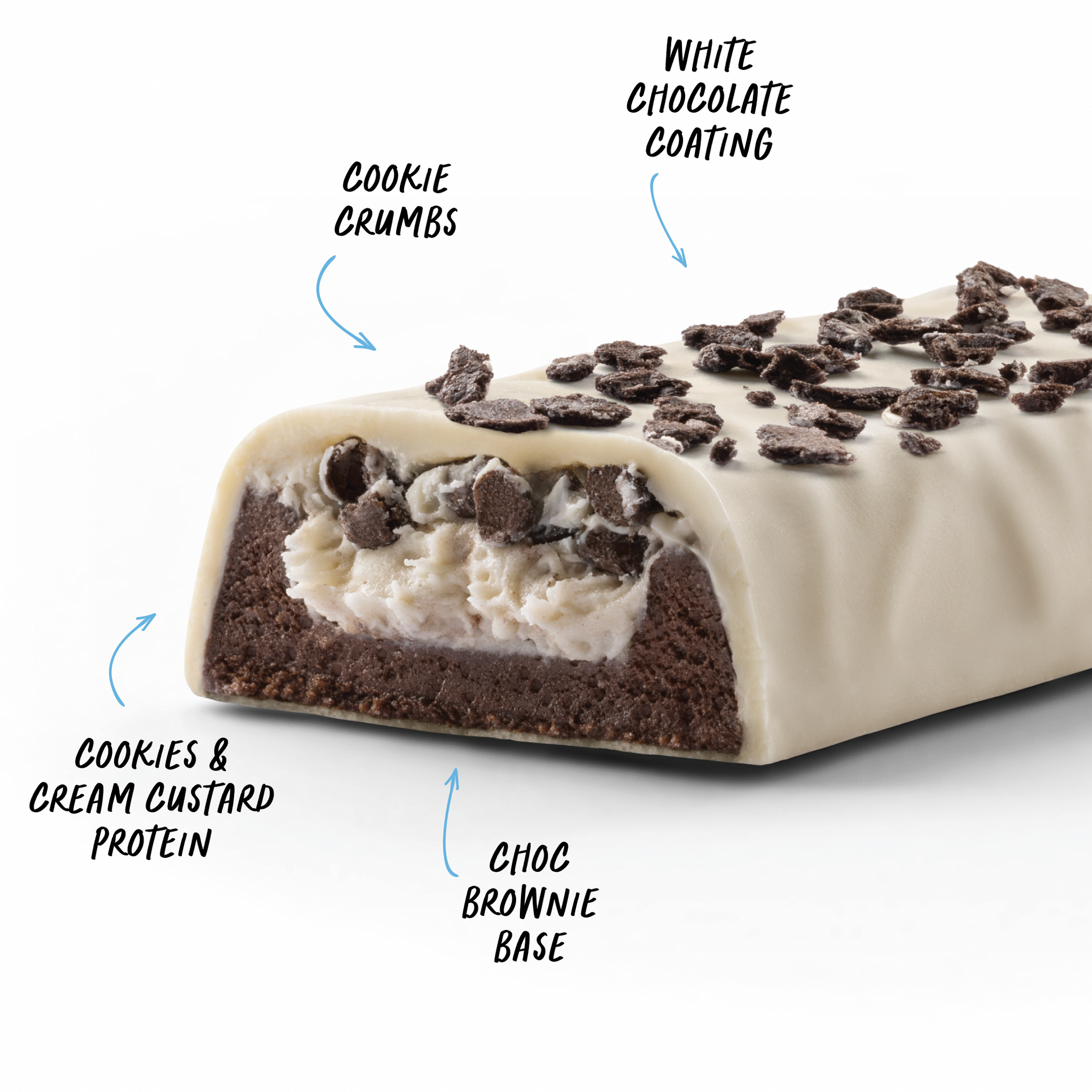 CUSTARD Protein Bar - Cookies & Cream - Box of 12