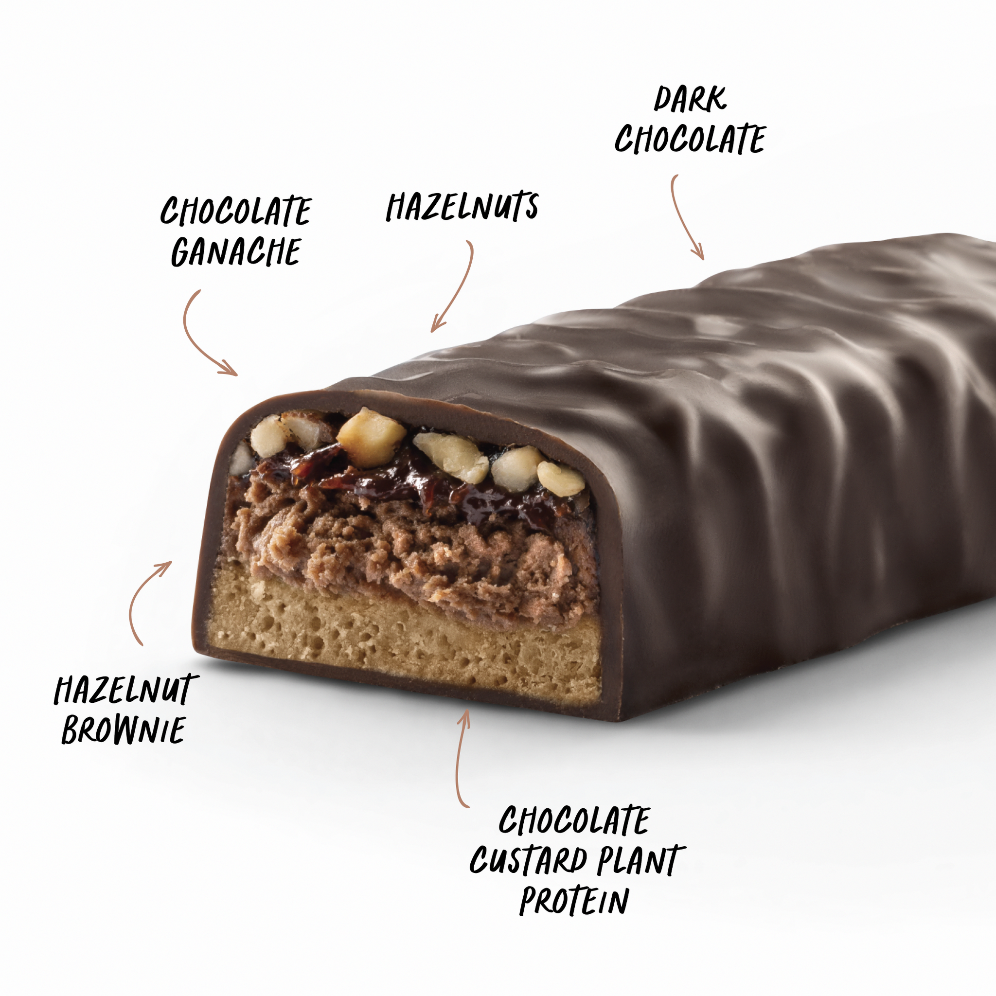 CUSTARD Plant Protein Bar (Vegan) - Choc Hazelnut - Box of 12