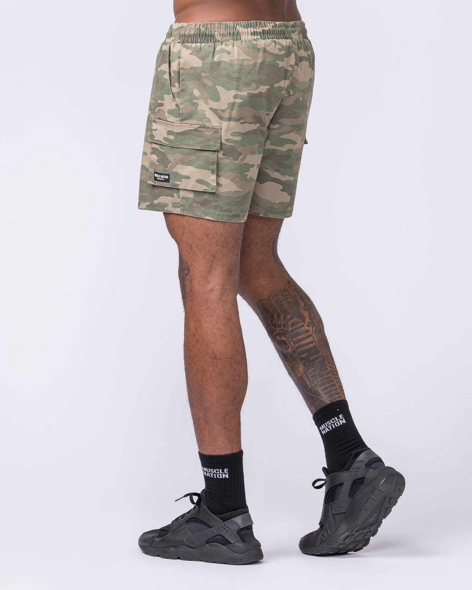 Daily Cargo 5" Shorts - Washed Camo Print