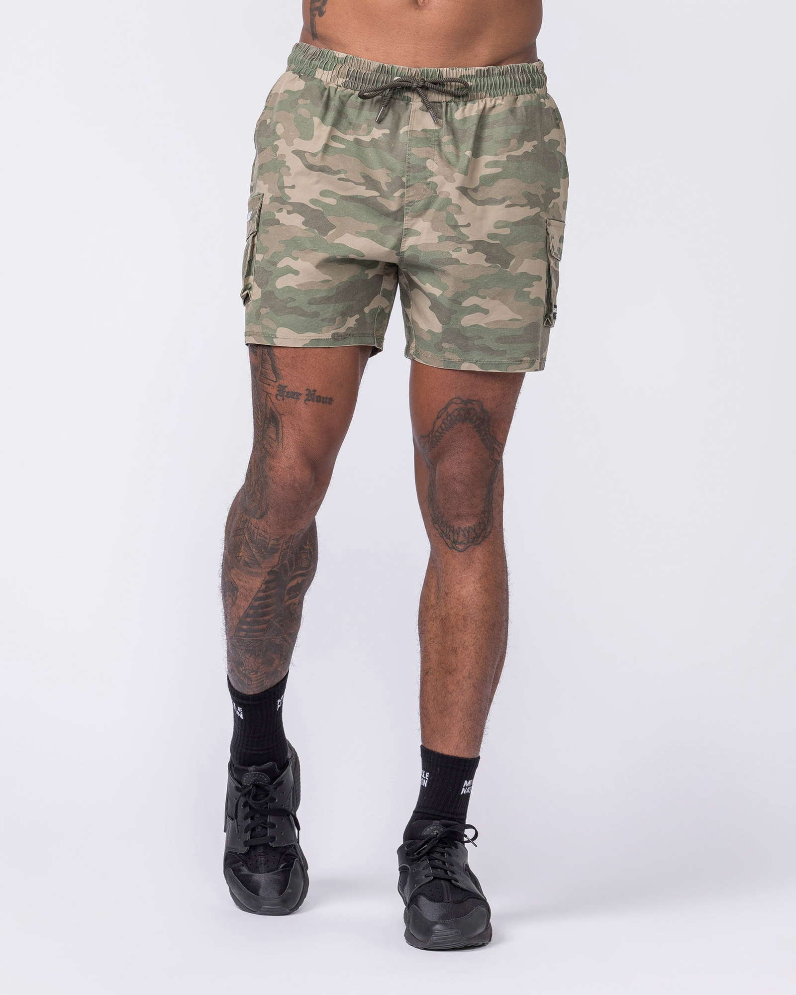 Daily Cargo 5" Shorts - Washed Camo Print