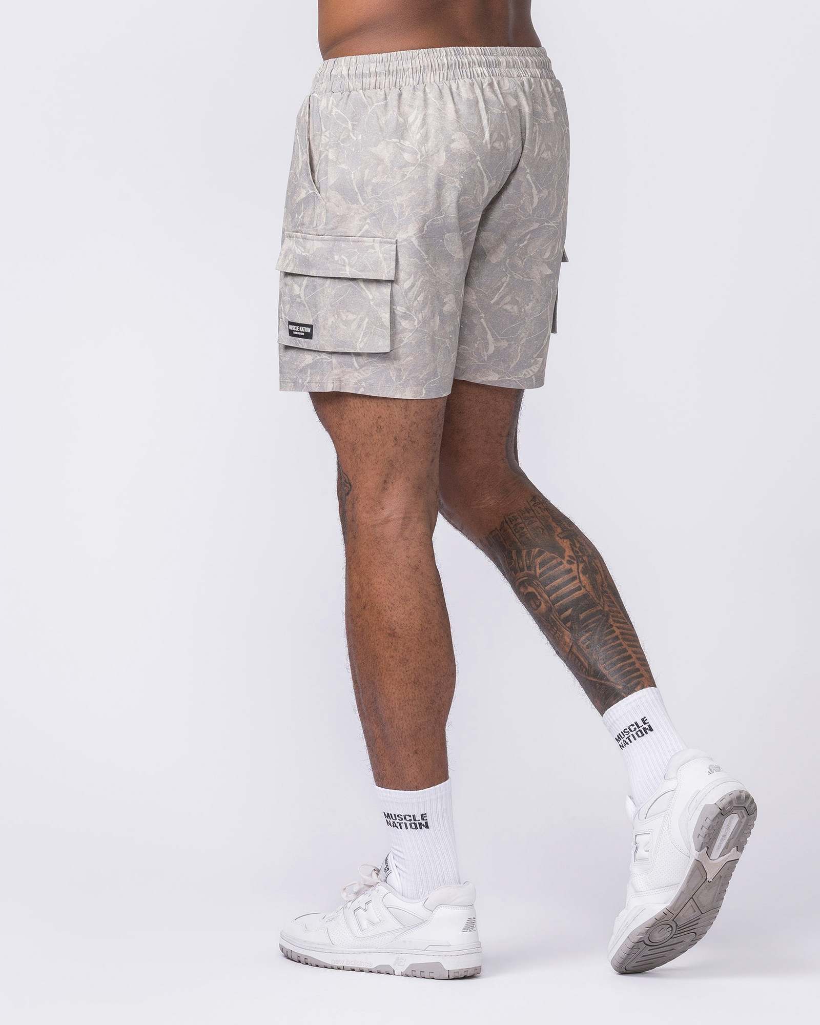 Daily Cargo 5" Shorts - Washed Tree Camo Cream