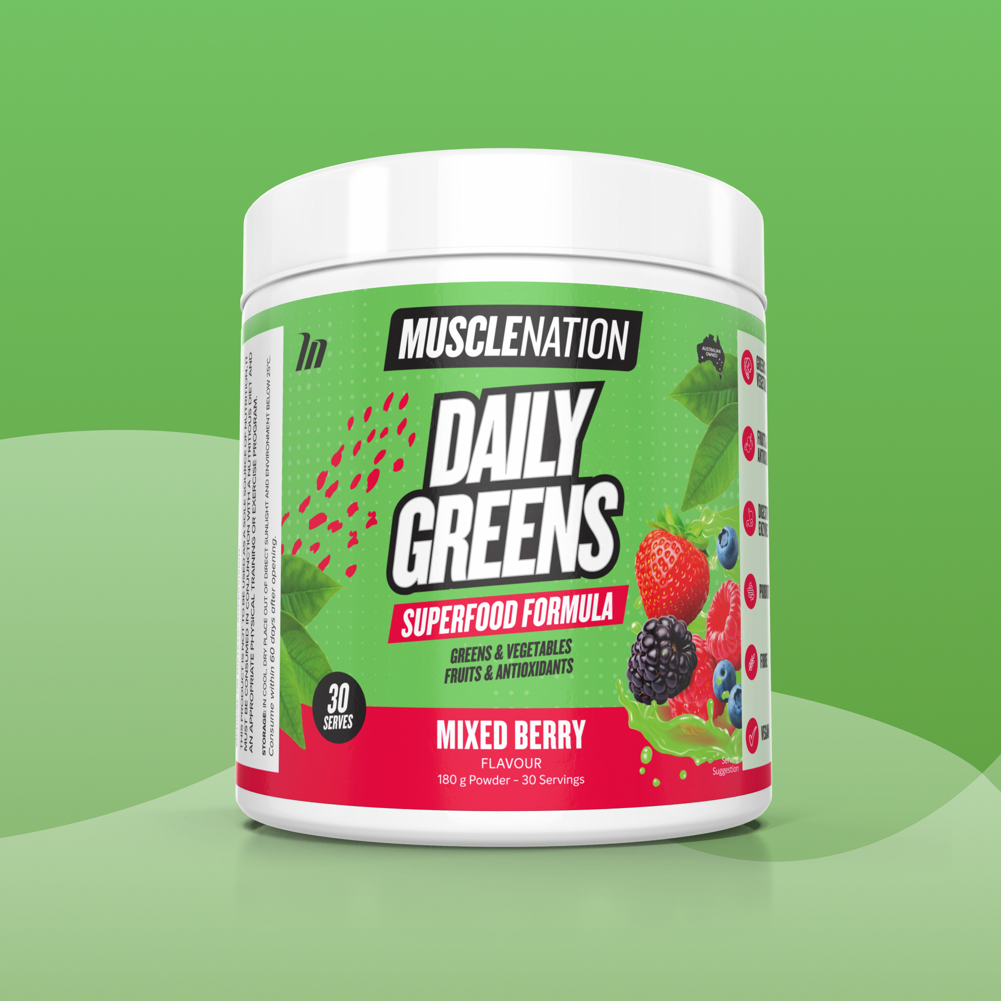 DAILY GREENS - Mixed Berry - 30 serves