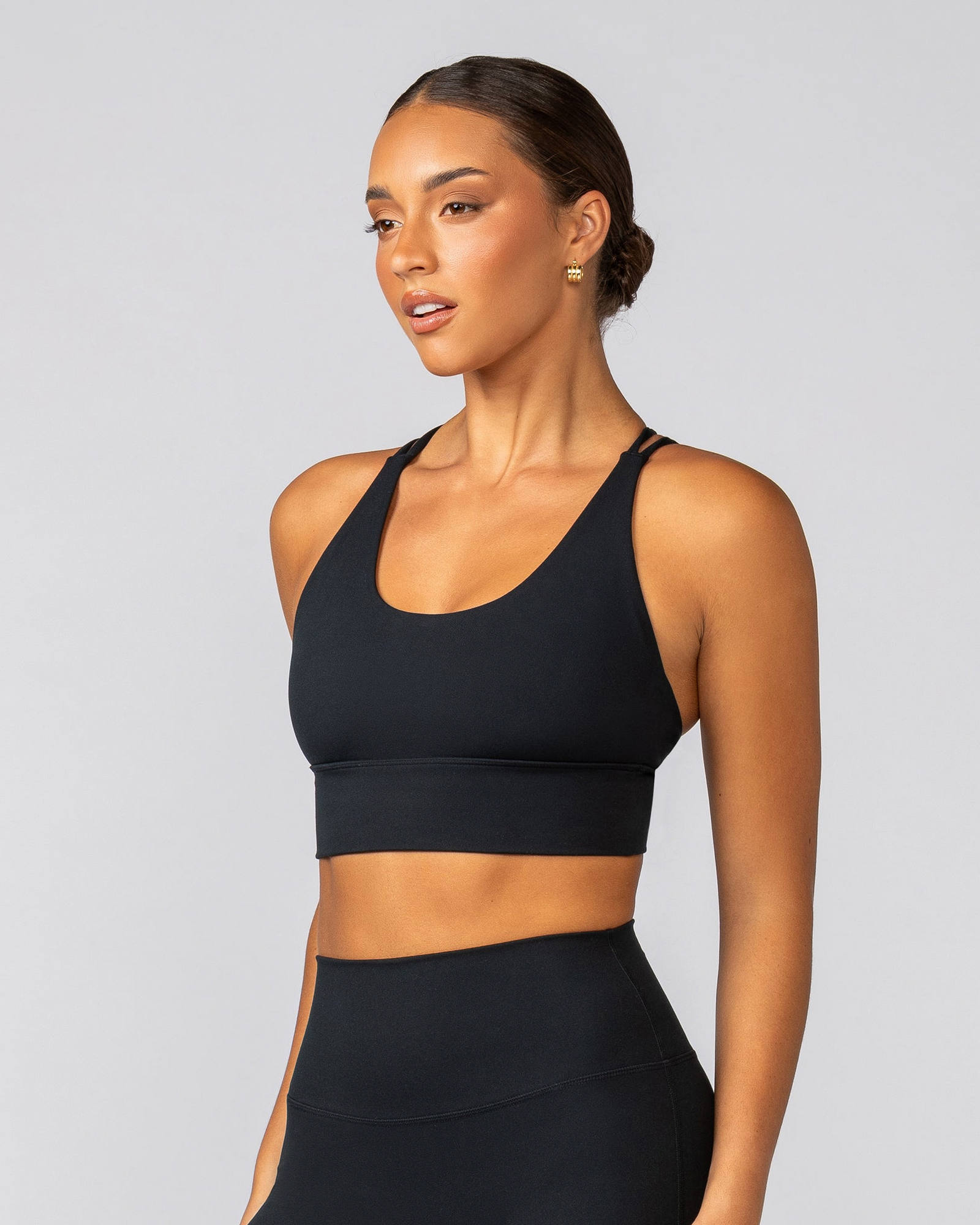 Dash Longline Bra - Black