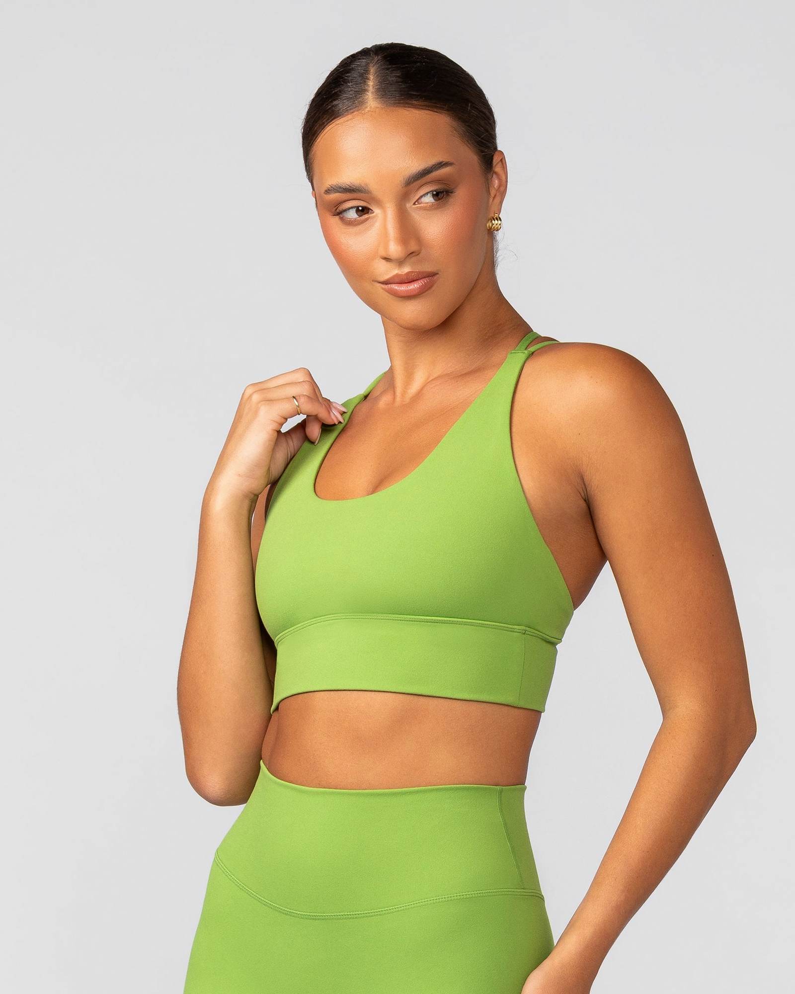 Dash Longline Bra - Kiwifruit
