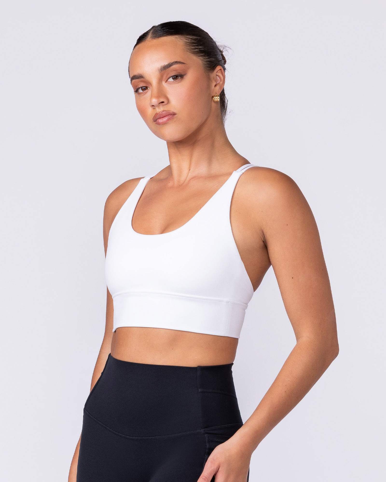 Dash Longline Bra - White