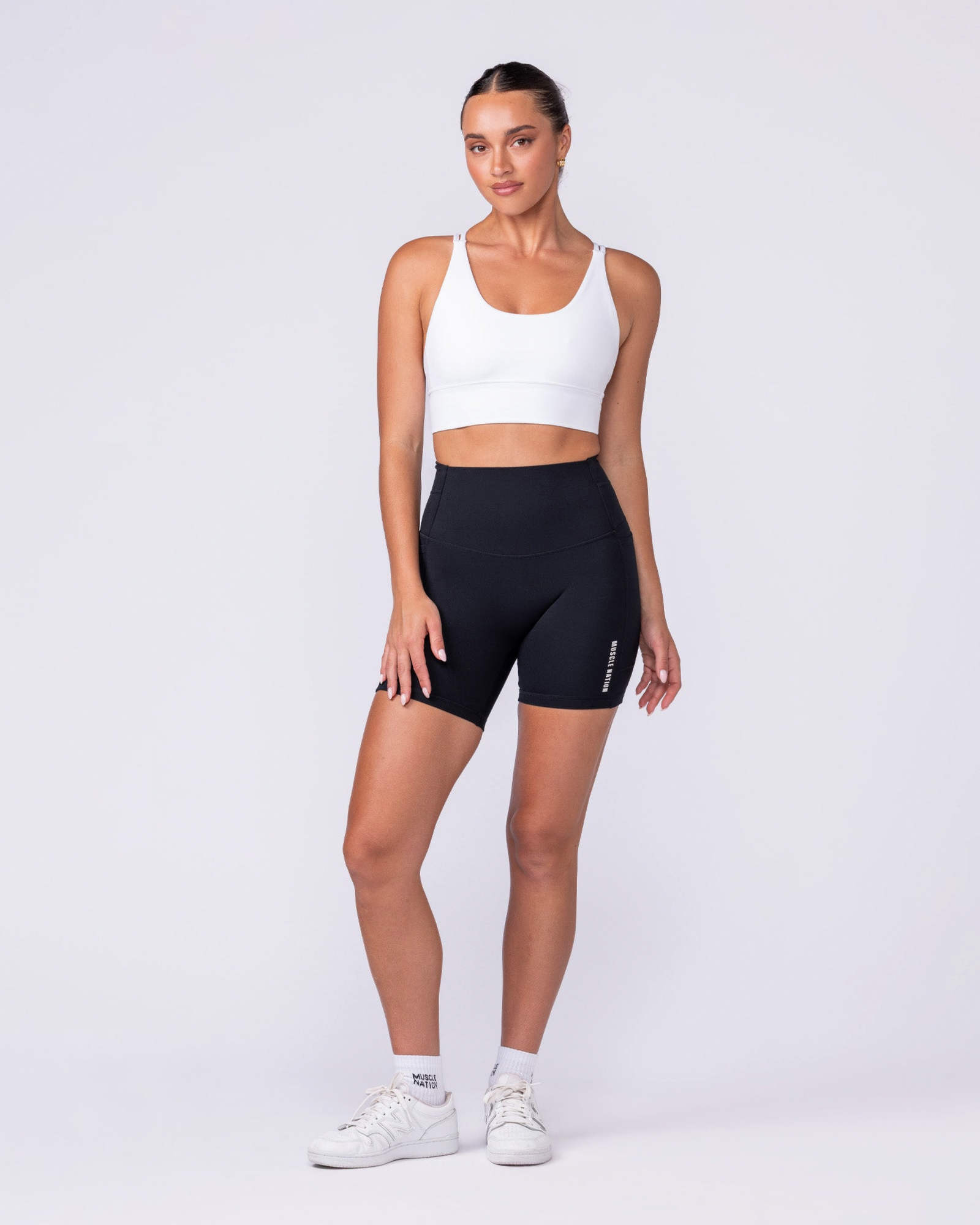 Dash Longline Bra - White