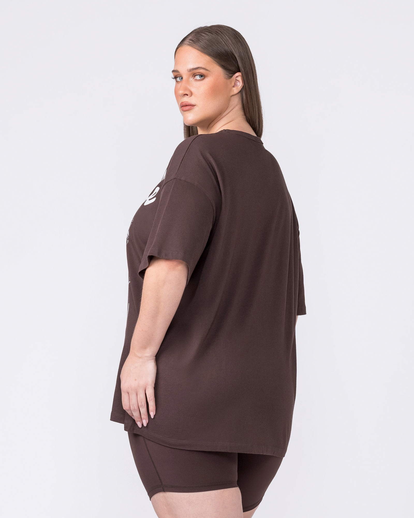 Disco District Oversized Tee - Cocoa