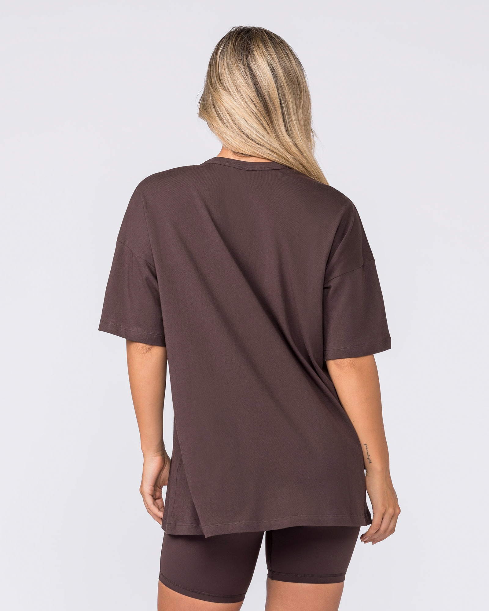 Disco District Oversized Tee - Cocoa