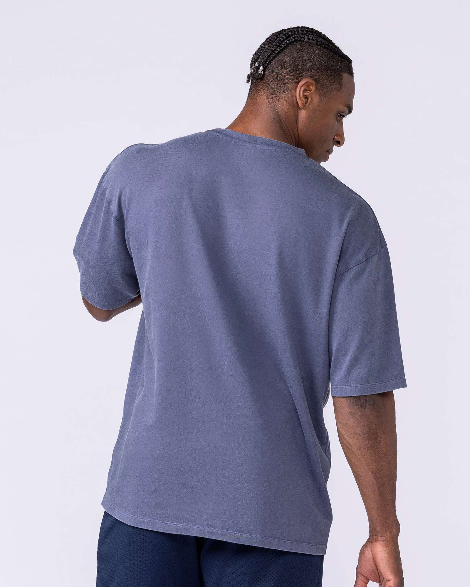 Doberman Oversized Vintage Tee - Washed Atlantis