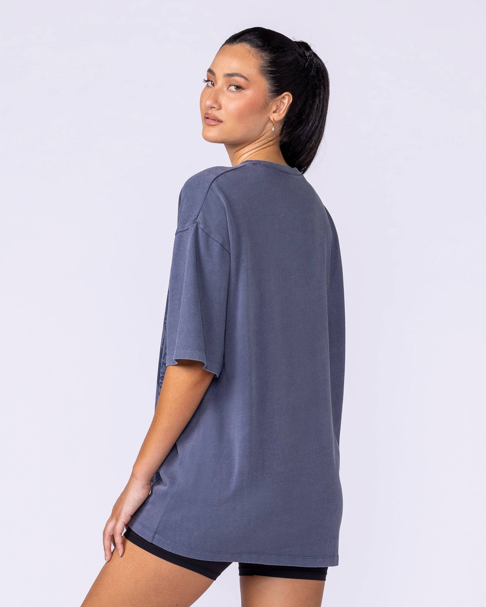 Doberman Oversized Vintage Tee - Washed Atlantis
