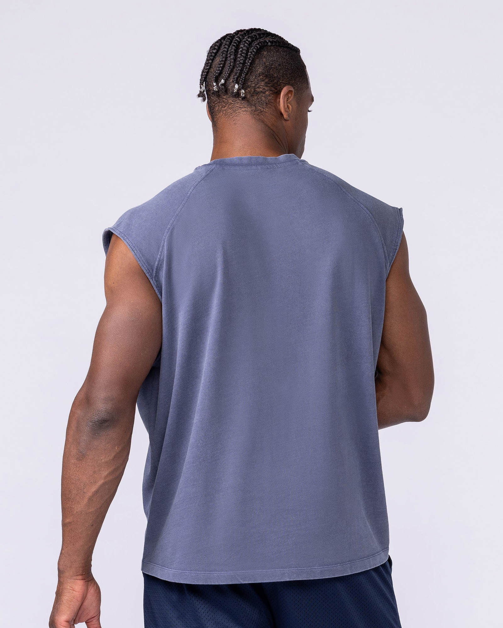 Doberman Vintage Boxy Muscle Tank - Washed Altantis