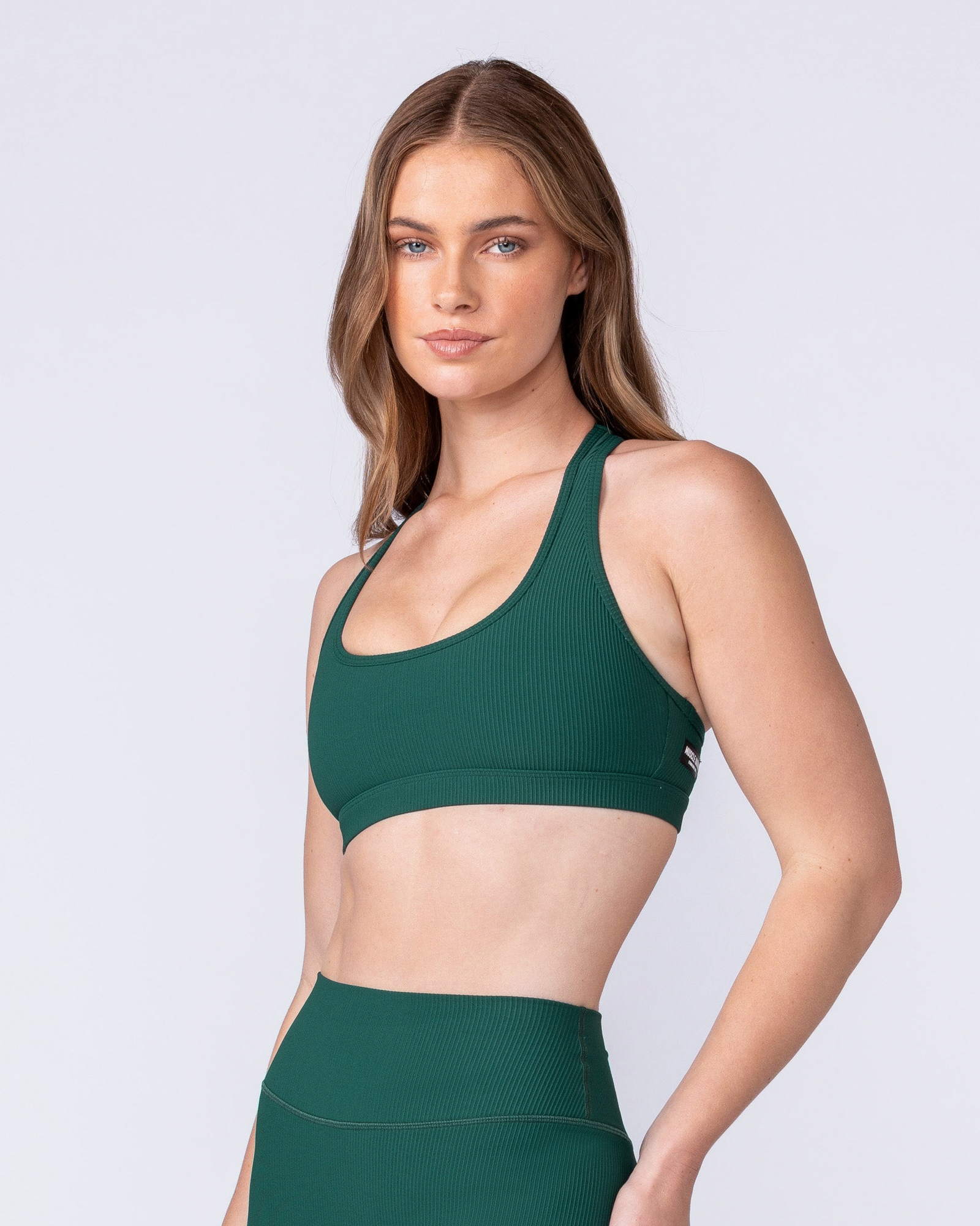 Drew Rib Bra - Evergreen