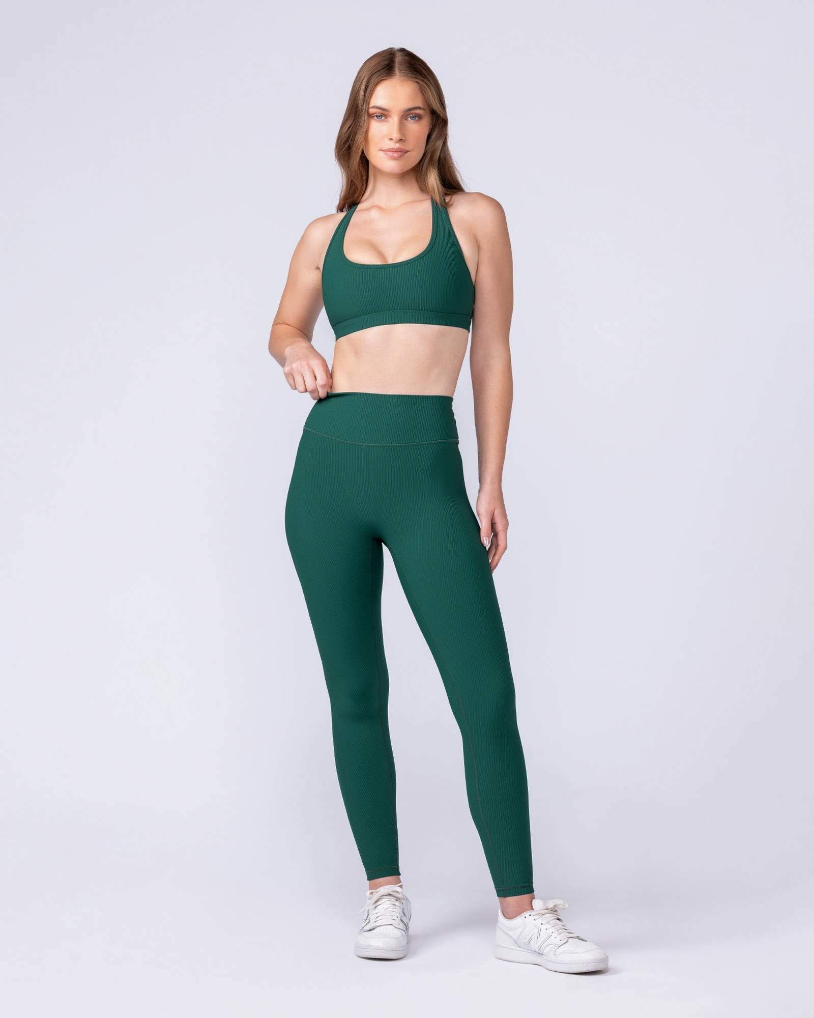 Drew Rib Bra - Evergreen