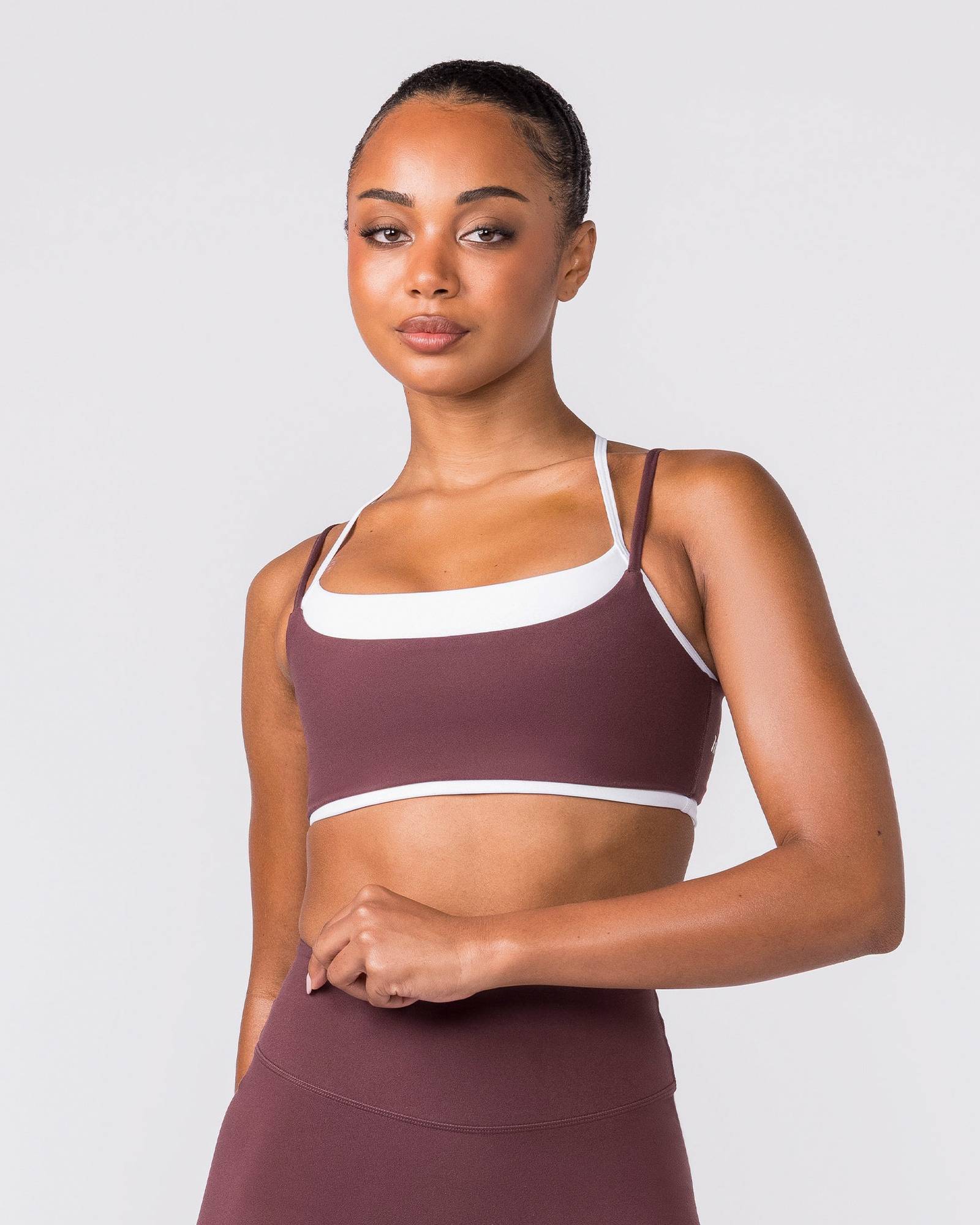 Duo Bralette - White/Rocky Road