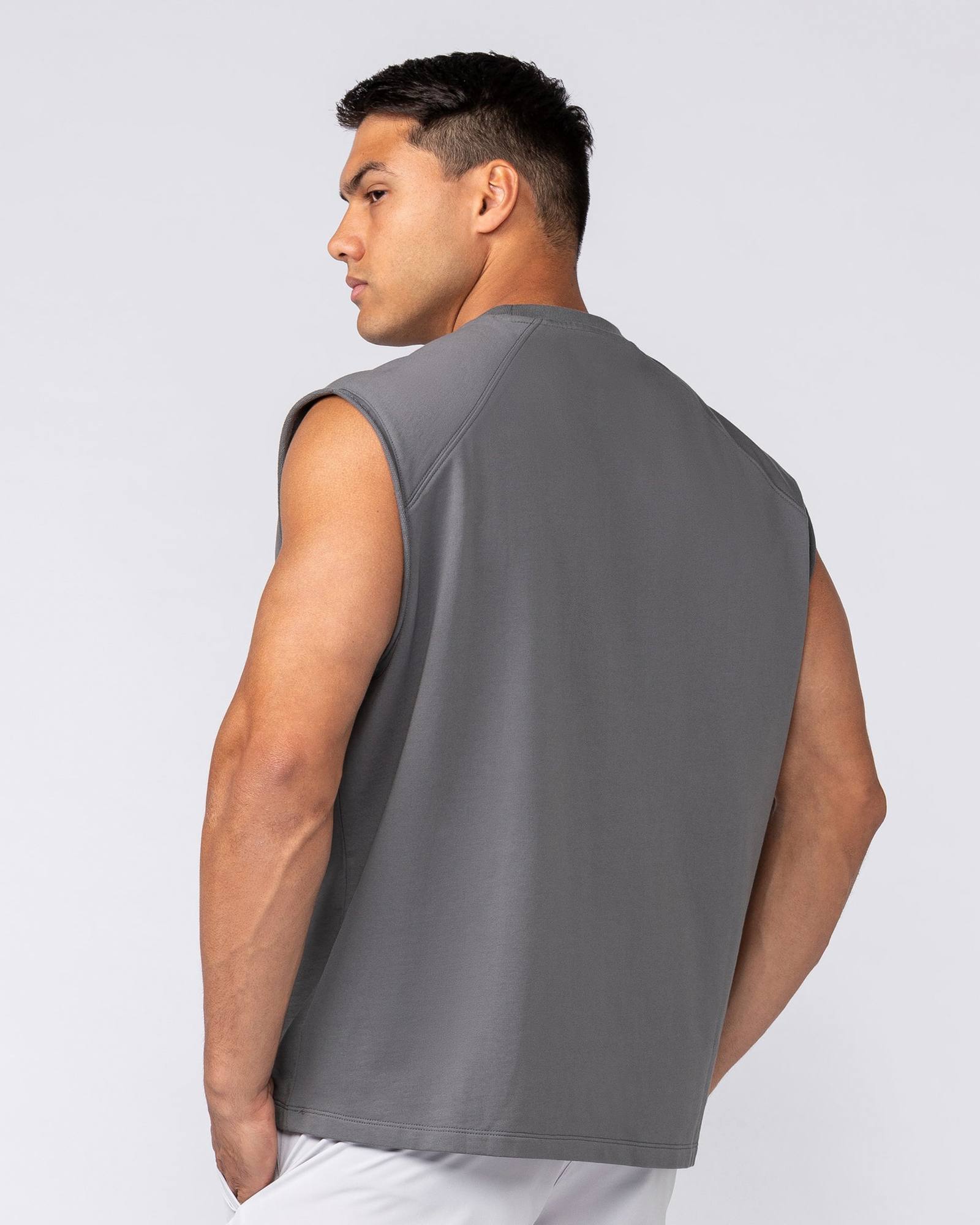 Essential Boxy Muscle Tank - Tornado