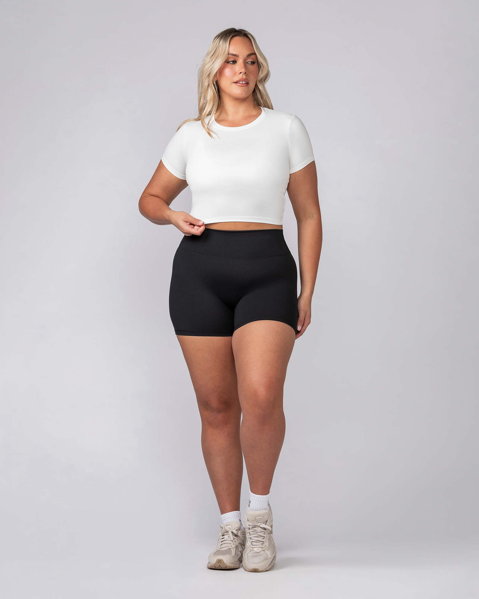 Essential Cropped Tee - Milk