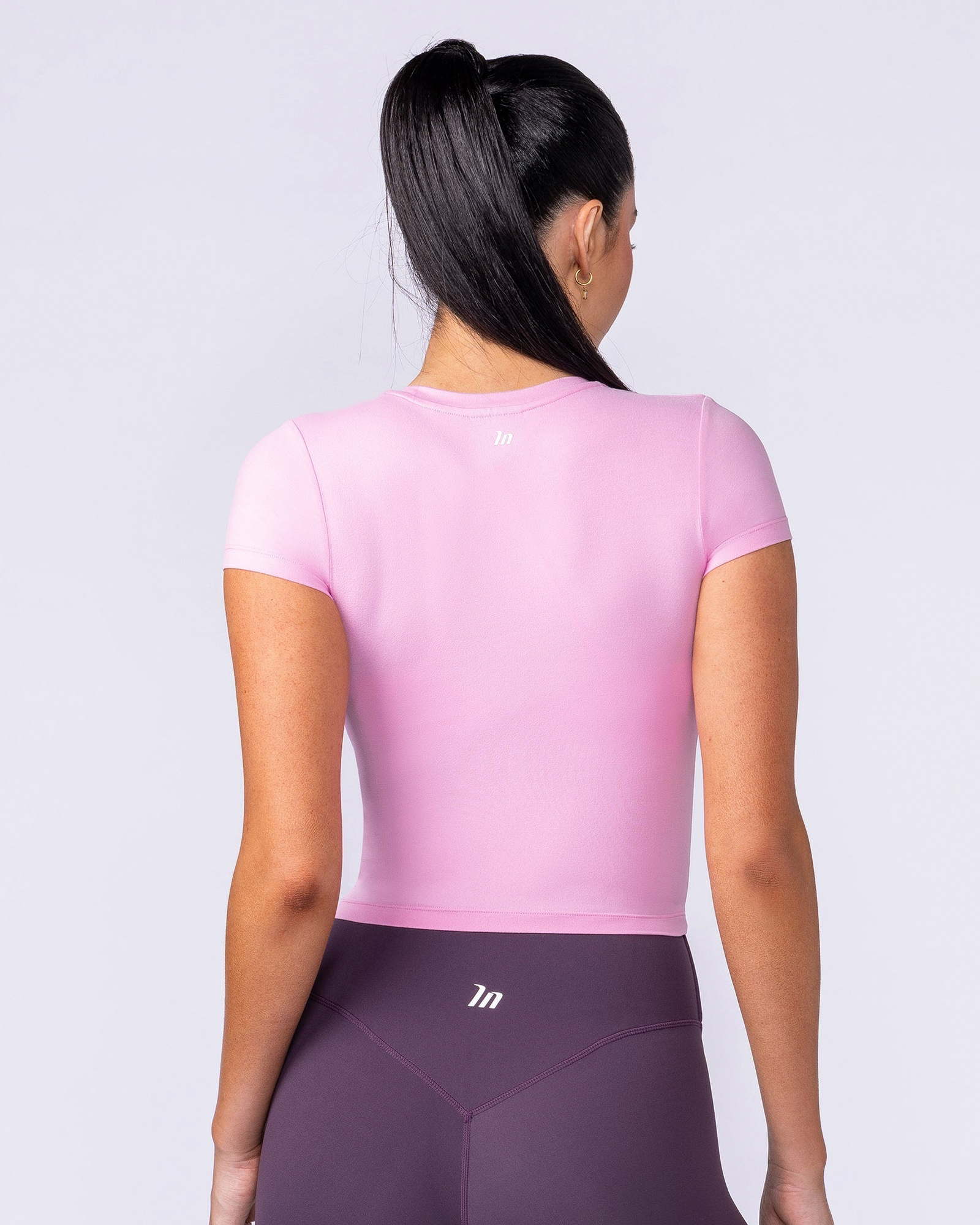 Essential Cropped Tee - Pink Pony