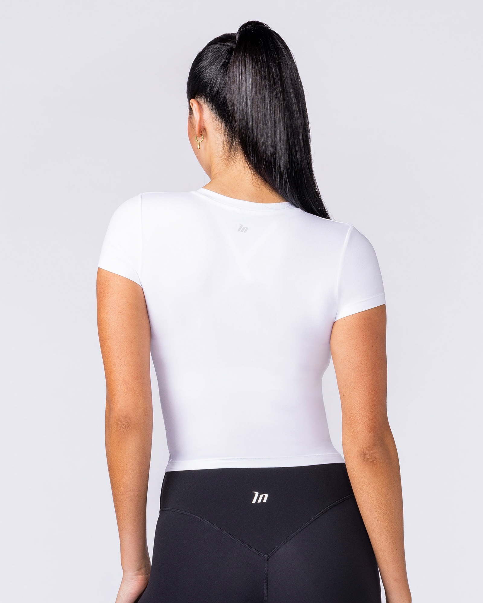 Essential Cropped Tee - White