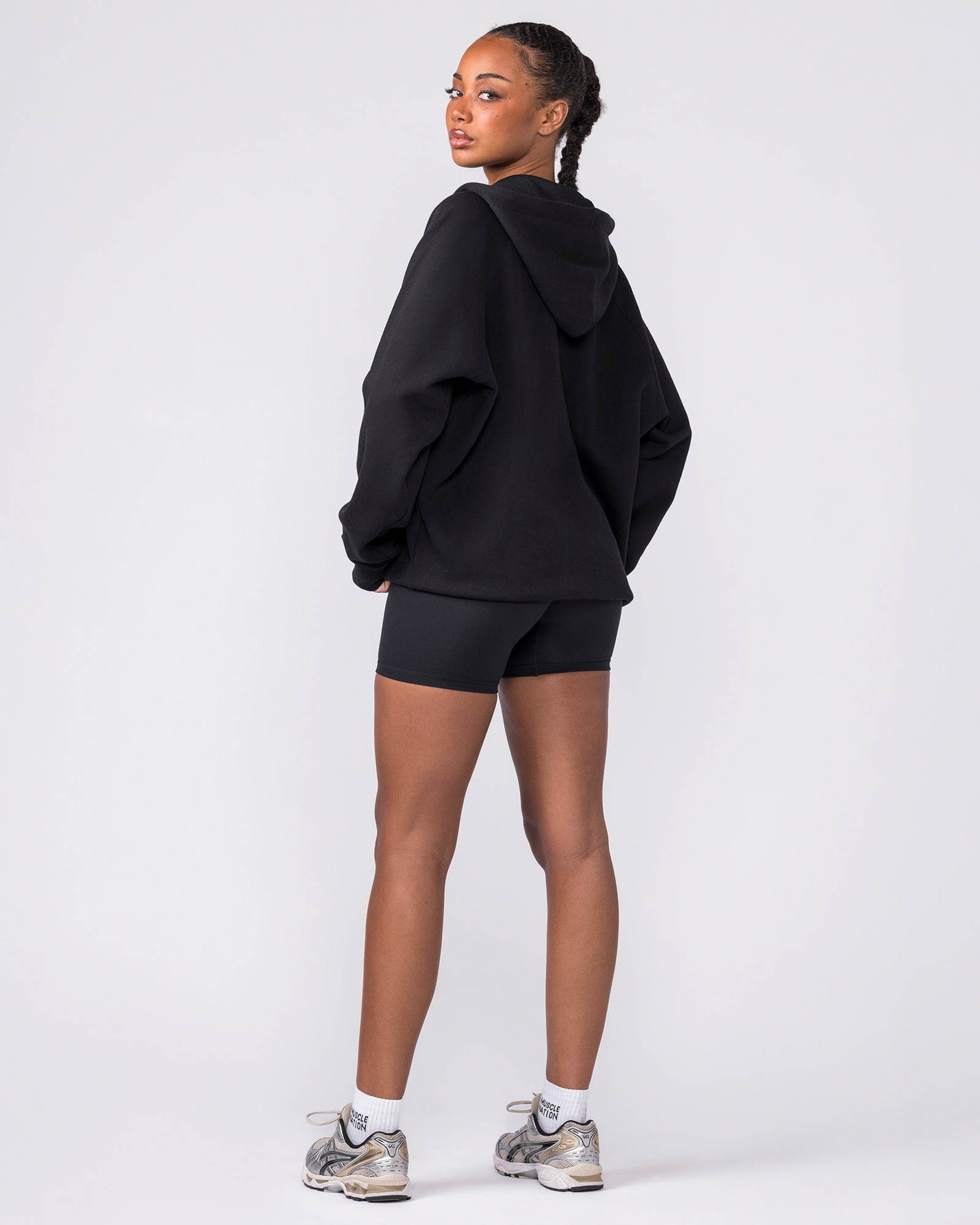 Essential Zip Hoodie - Black
