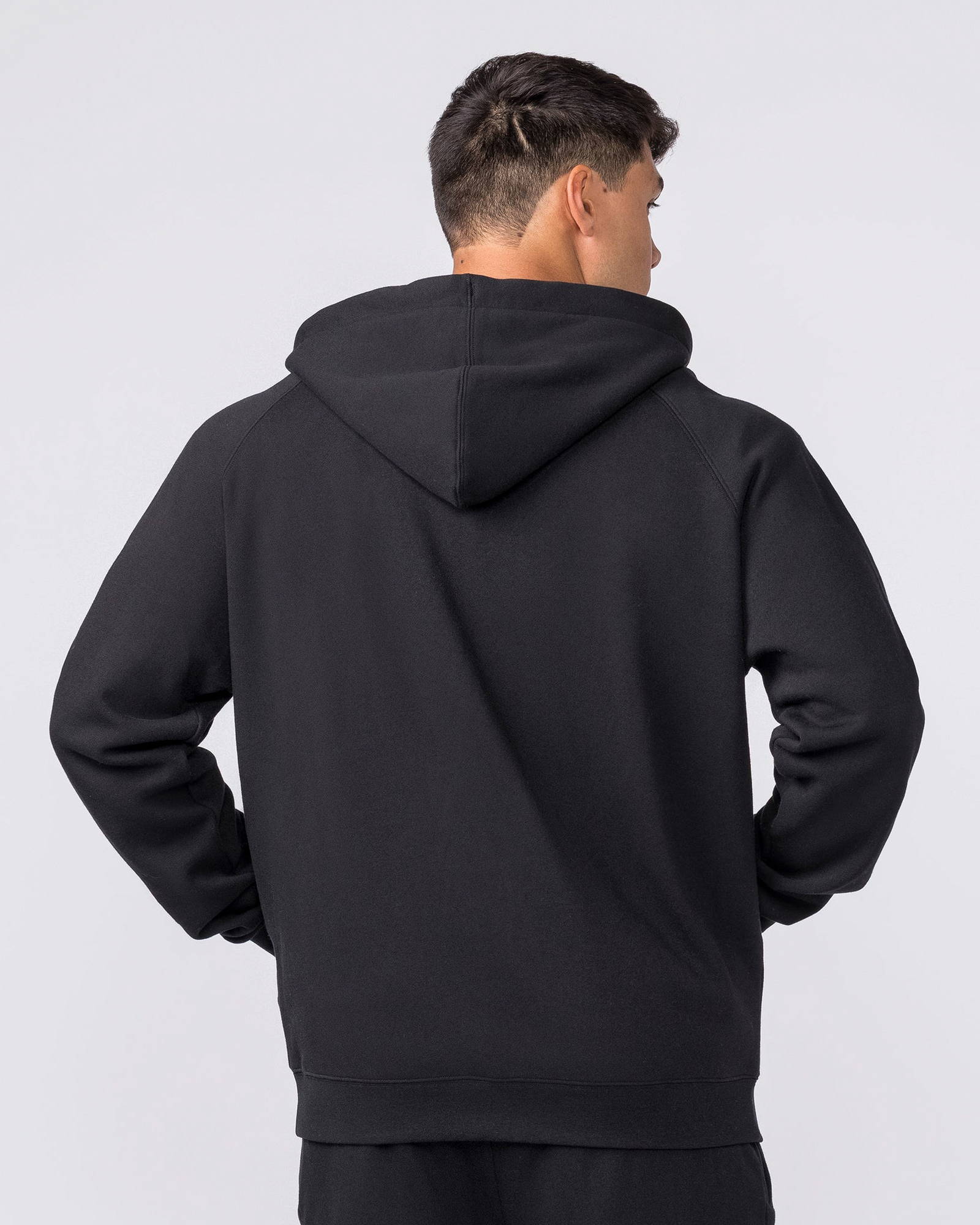 Essential Zip Hoodie - Black