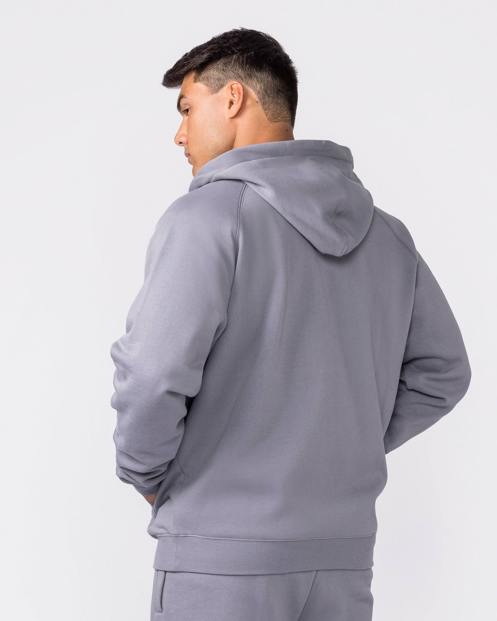 Essential Zip Hoodie - Cement