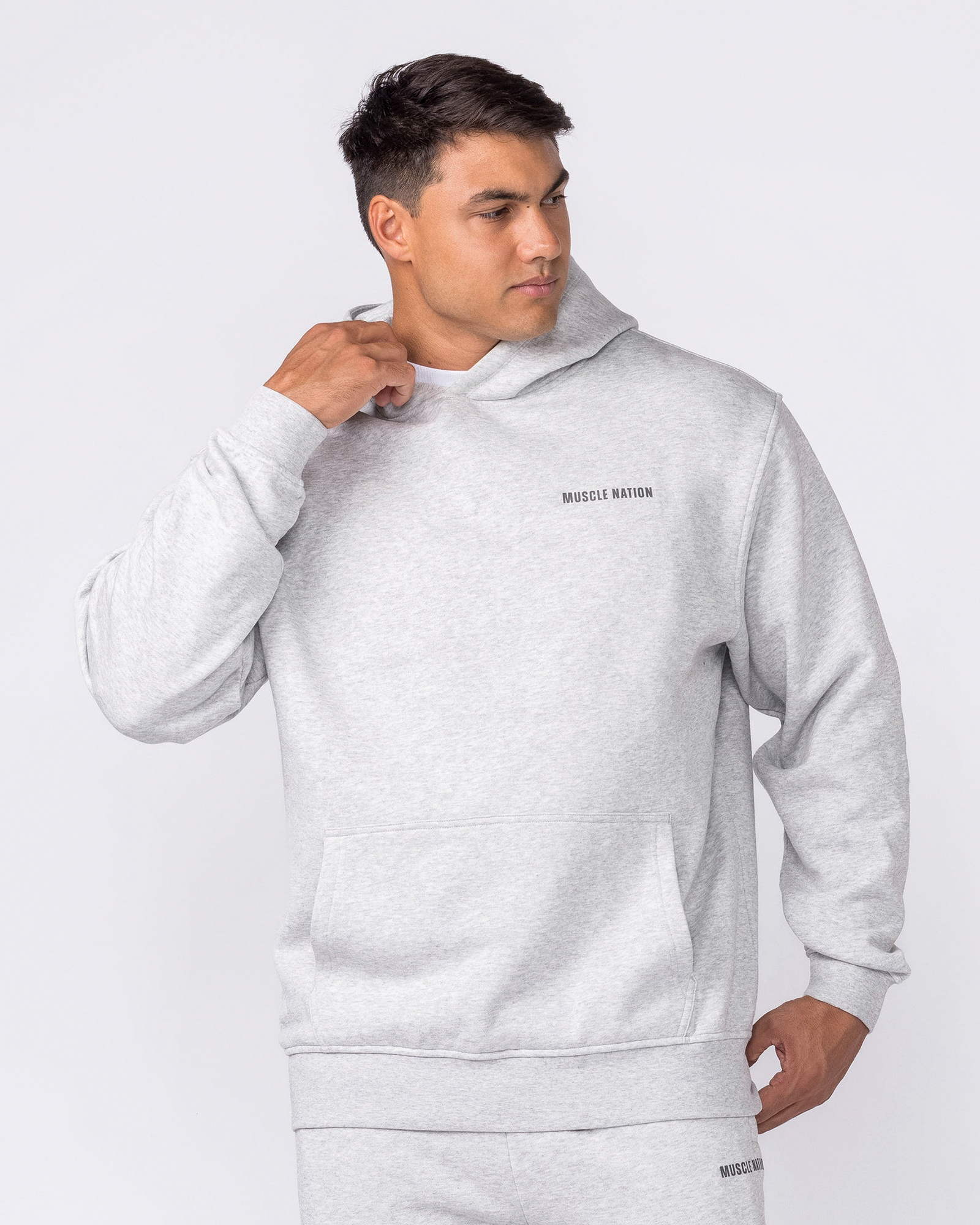 Essential Hoodie - Grey Marl