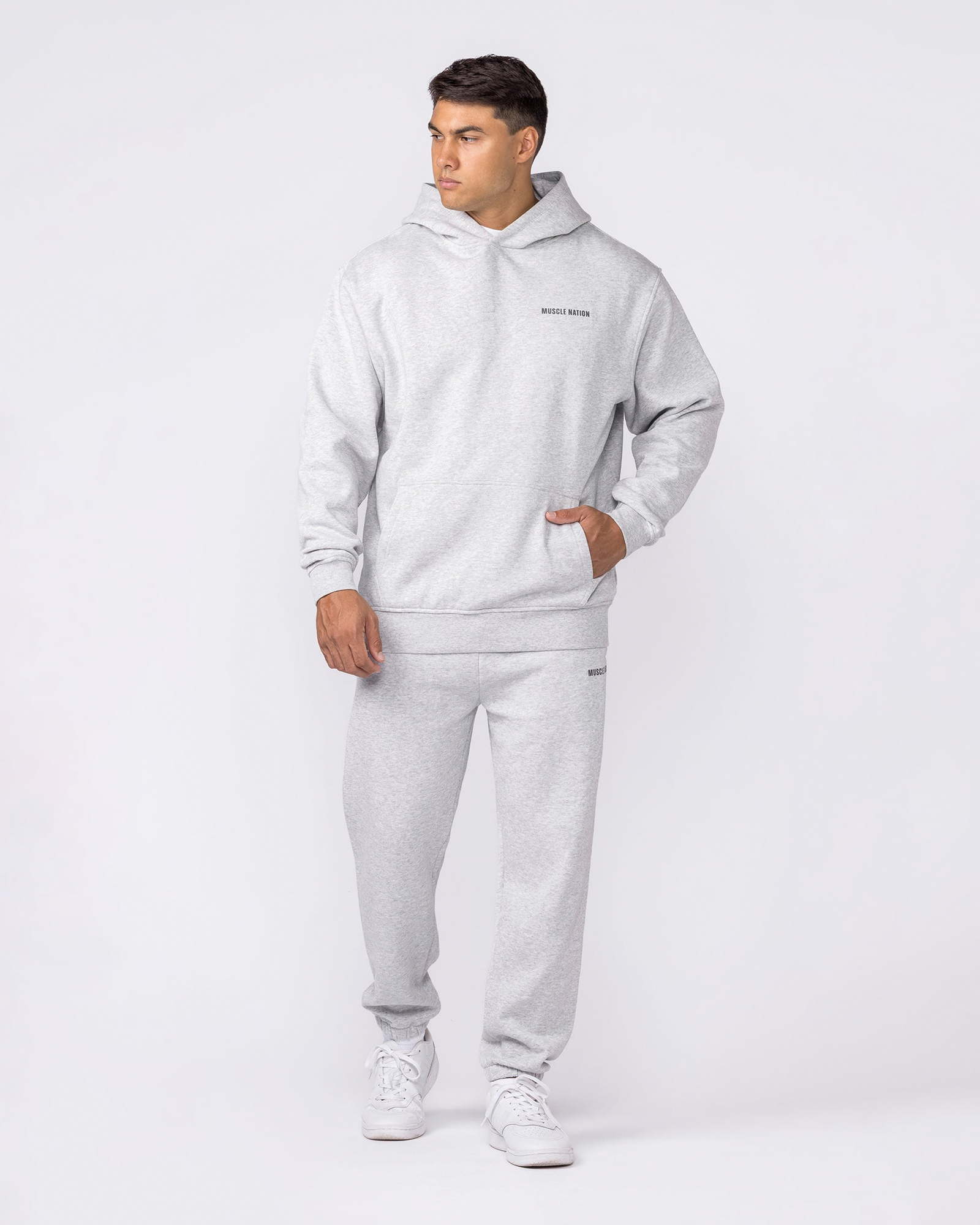 Essential Hoodie - Grey Marl