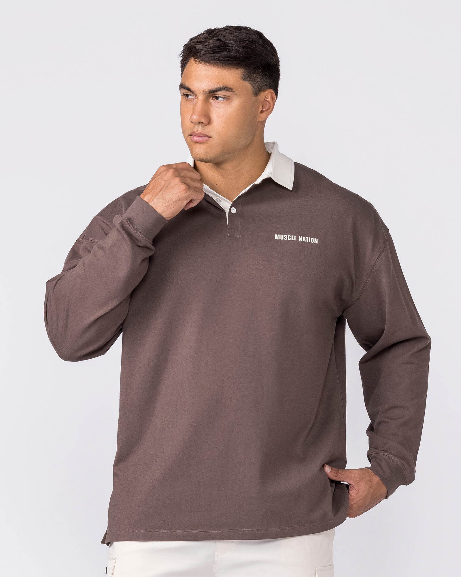 Essential Lightweight Rugby Jersey - Dark Taupe