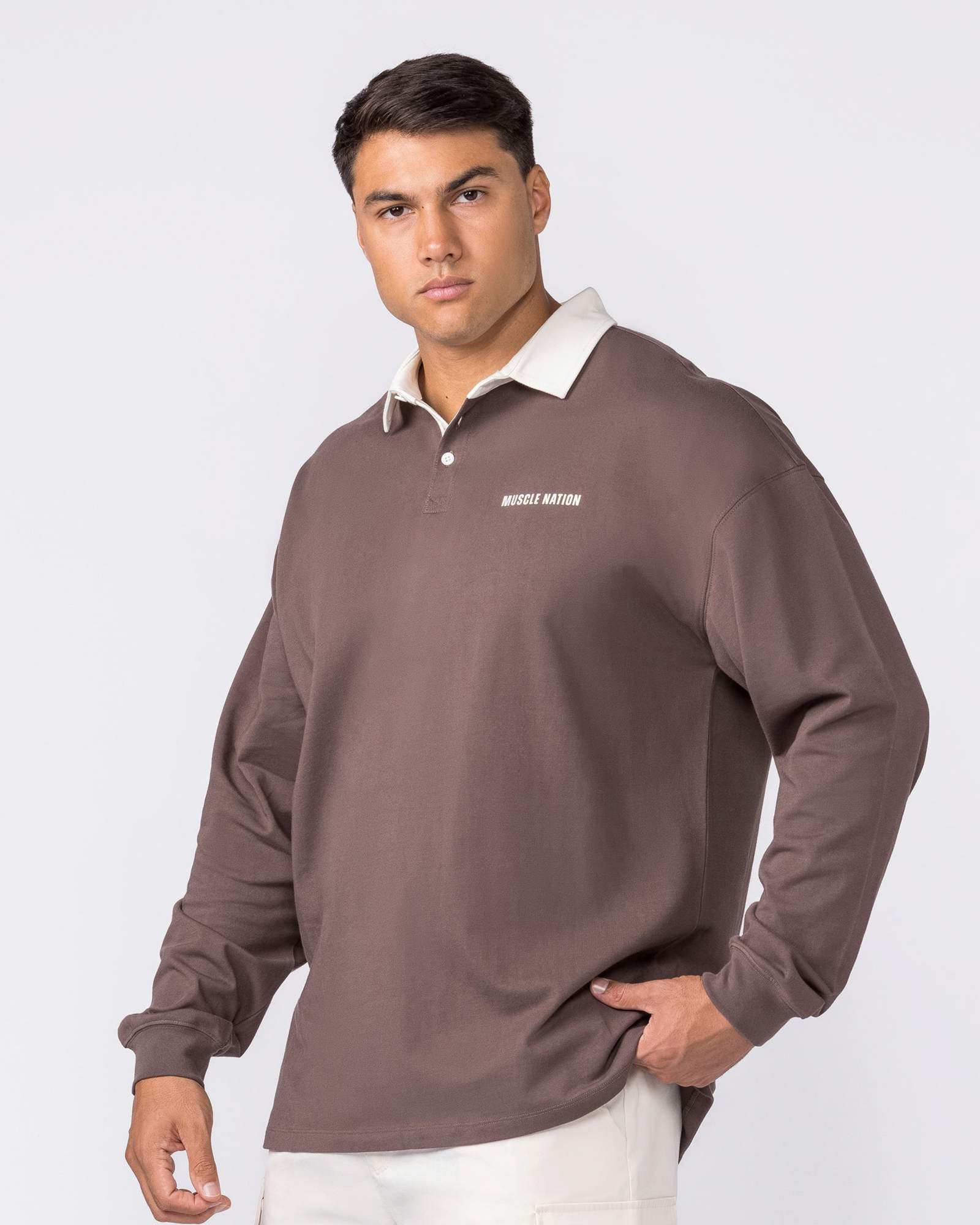 Essential Lightweight Rugby Jersey - Dark Taupe