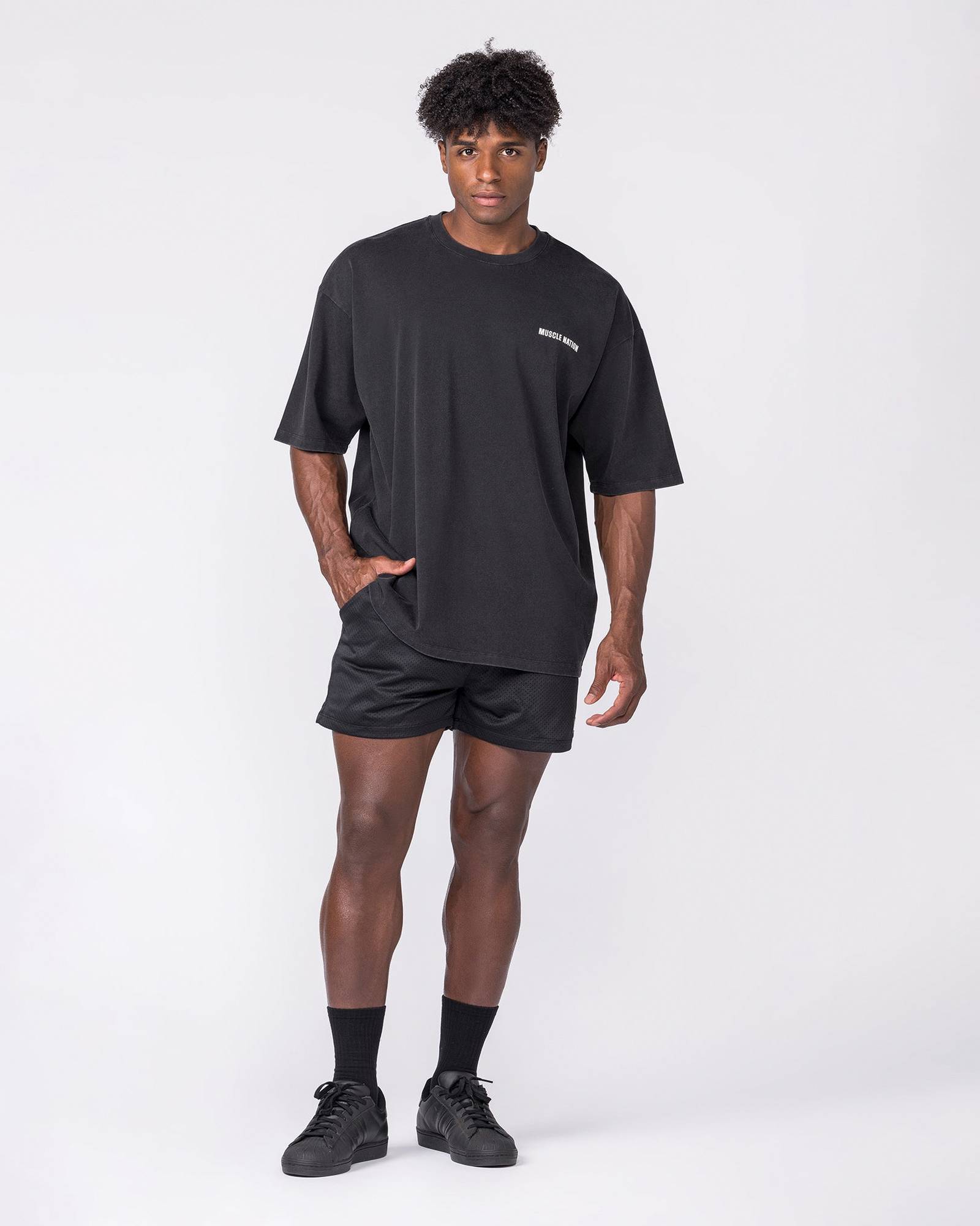 Essential Oversized Vintage Tee - Washed Black