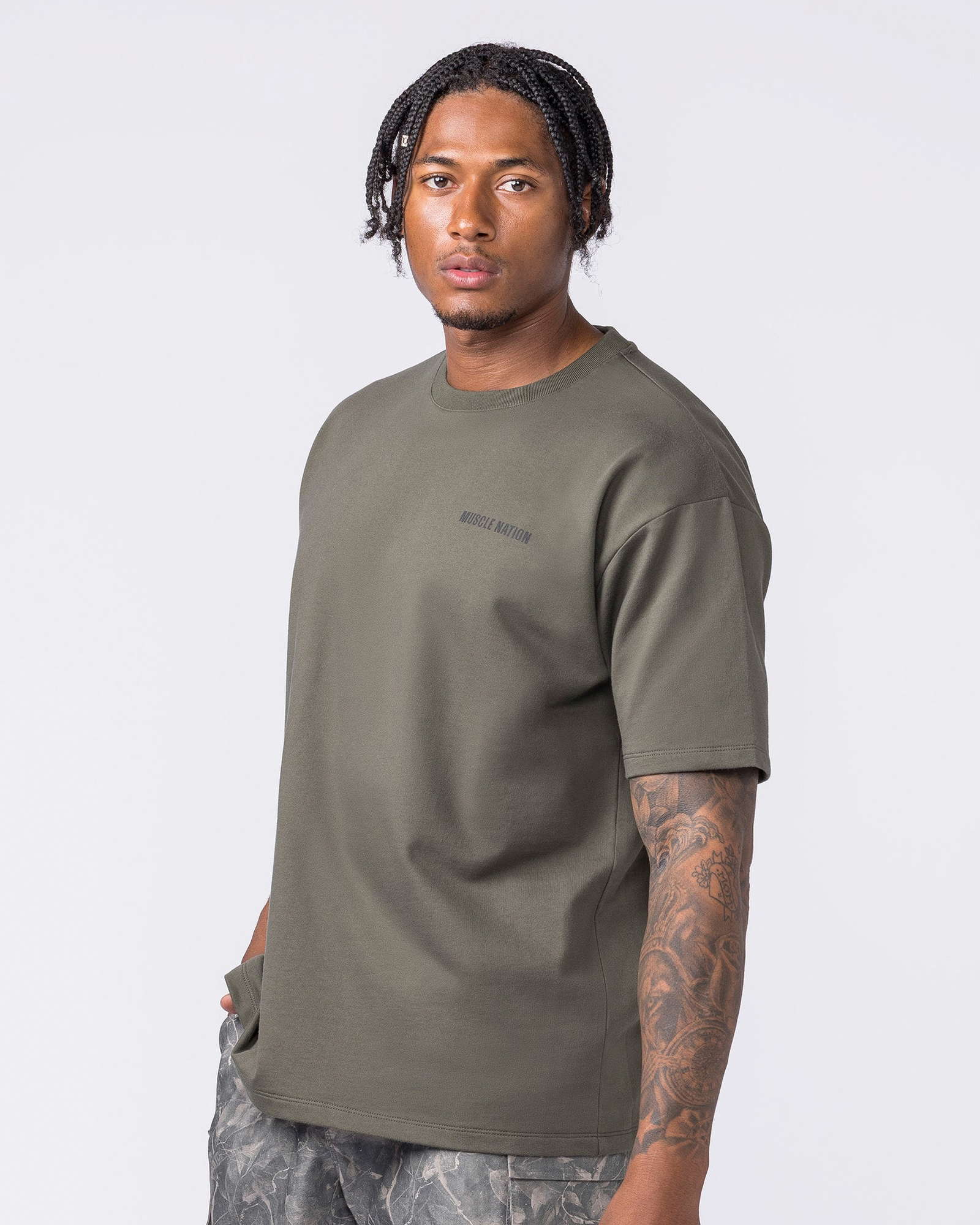 Essential Regular Fit Tee - Dark Khaki