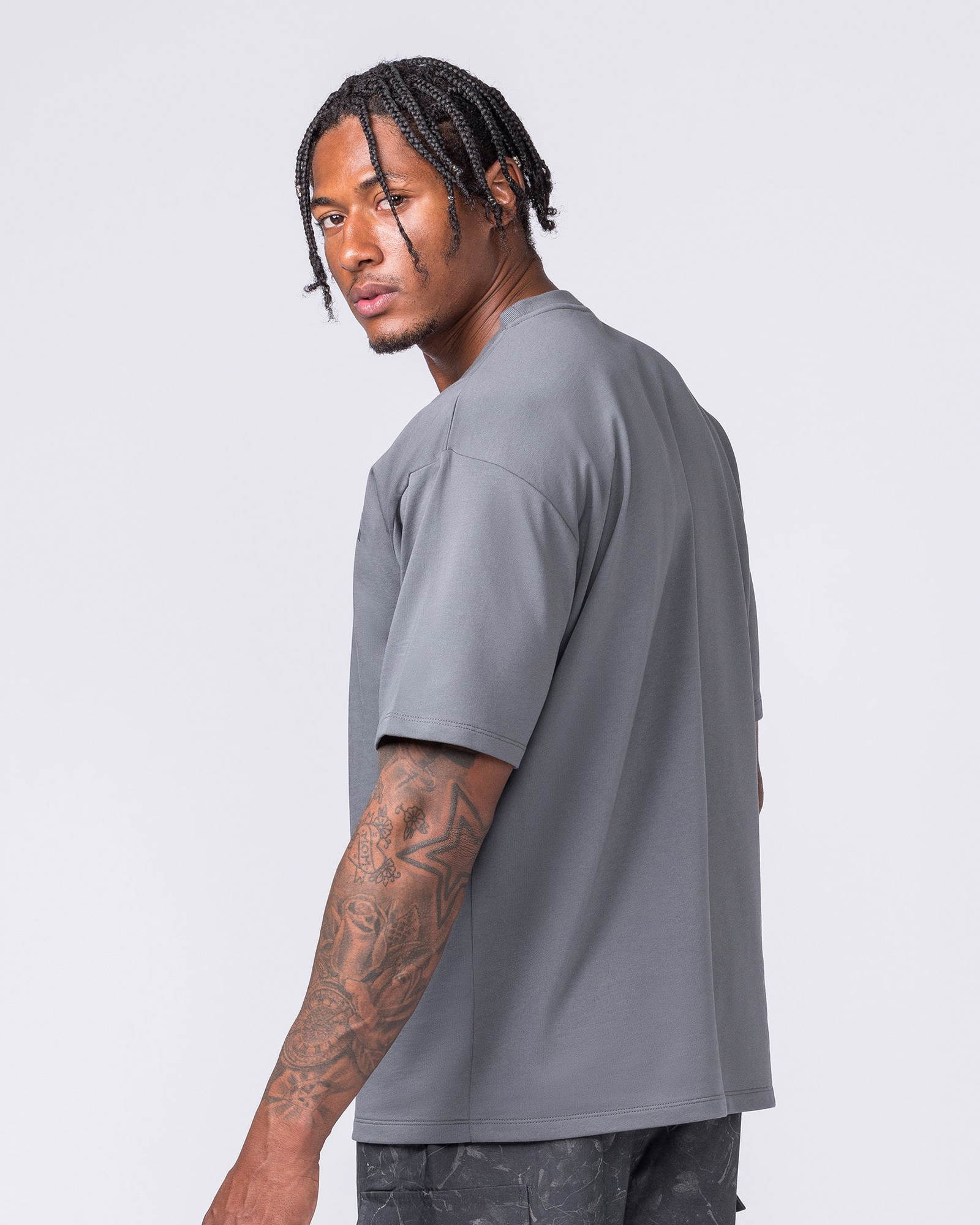 Essential Regular Fit Tee - Mid Grey
