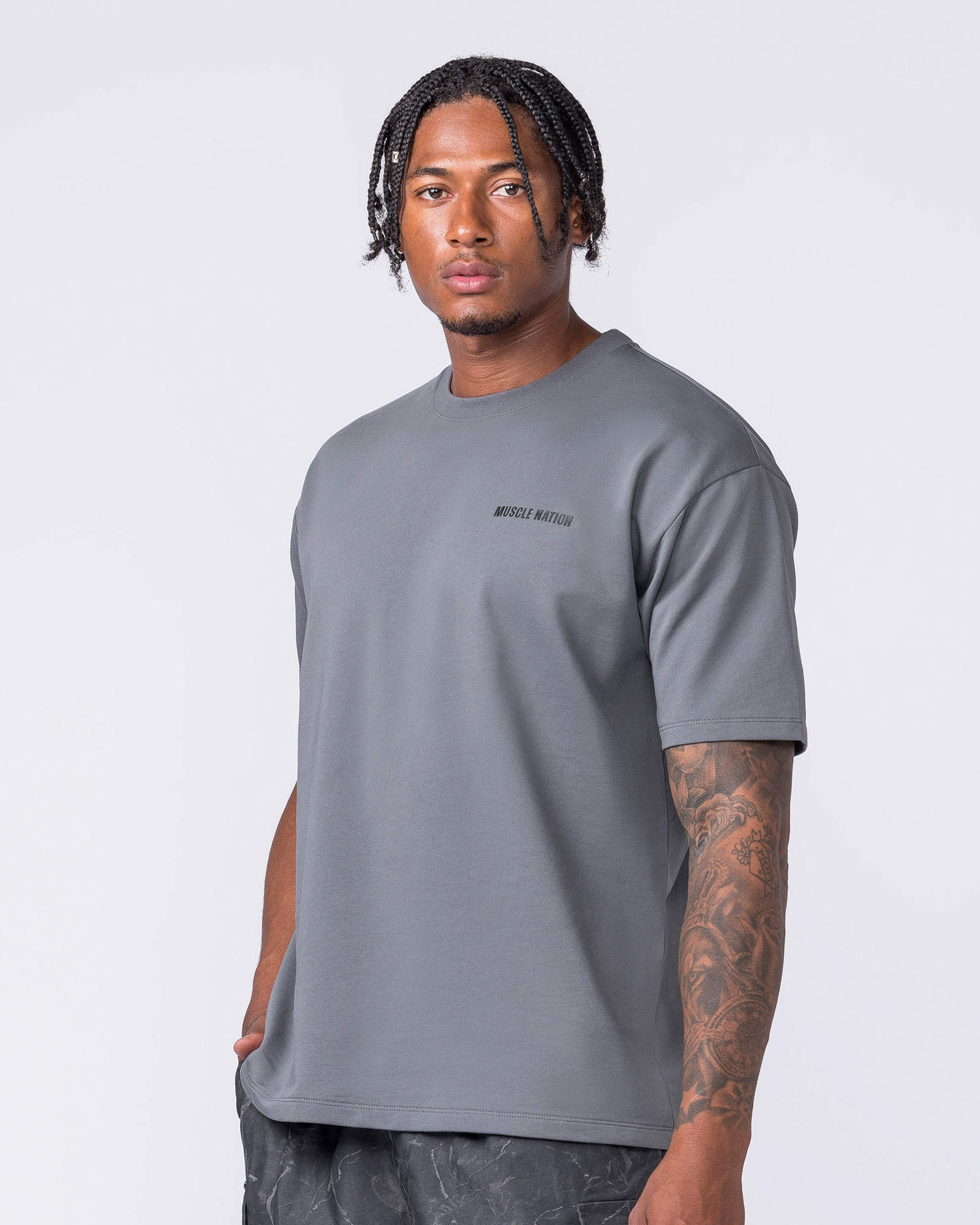 Essential Regular Fit Tee - Mid Grey