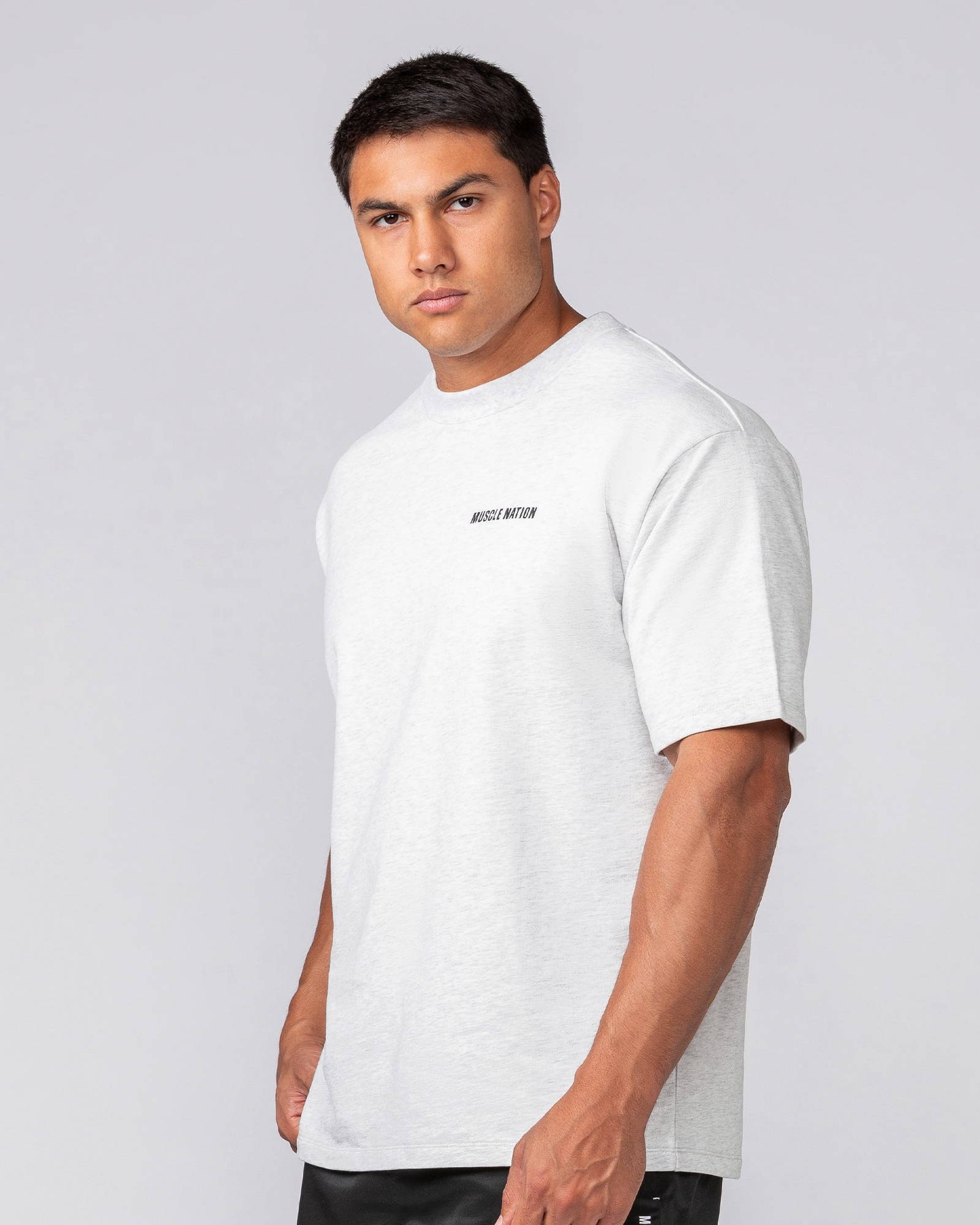 Essential Regular Fit Tee - Snow Grey Marl