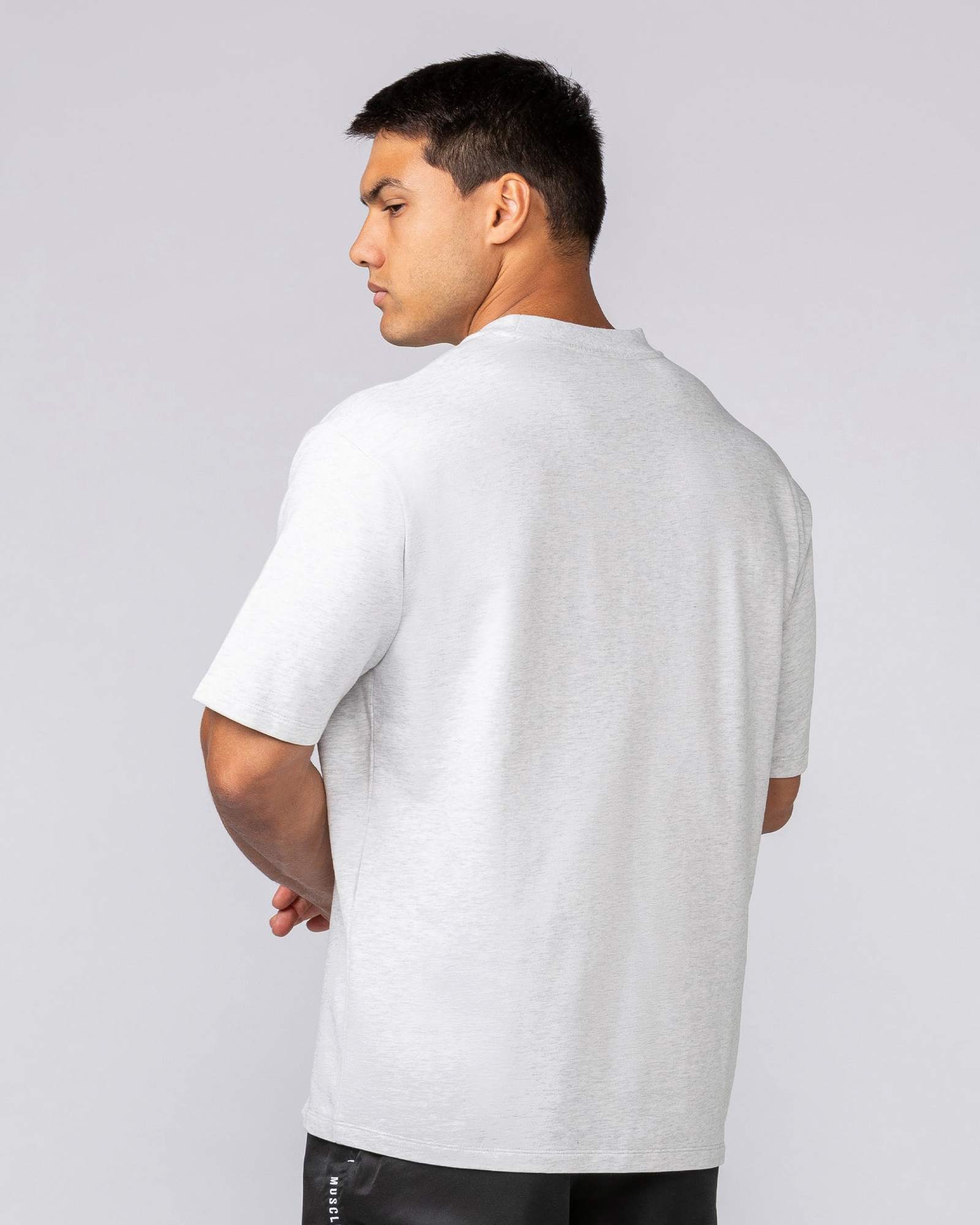 Essential Regular Fit Tee - Snow Grey Marl