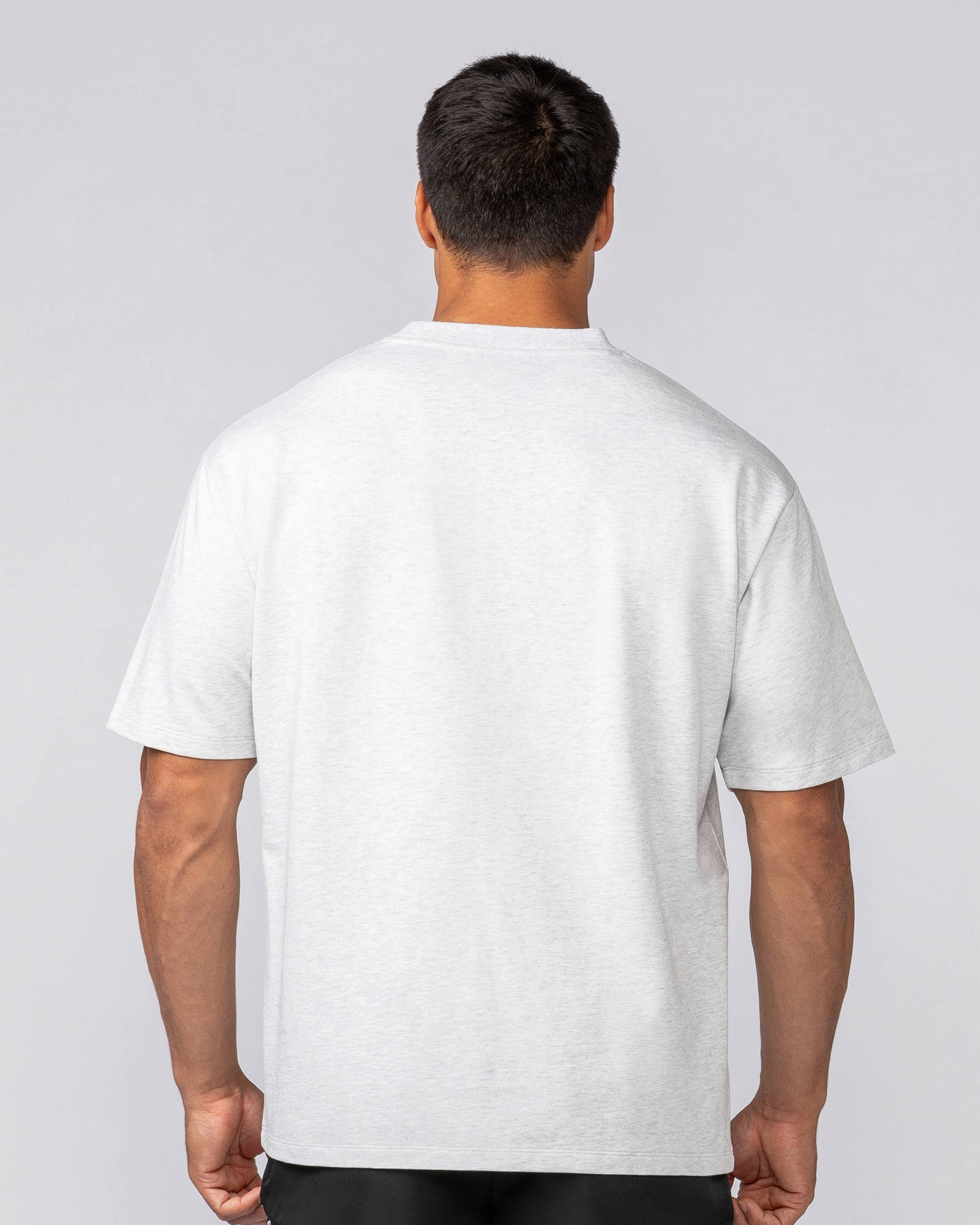 Essential Regular Fit Tee - Snow Grey Marl