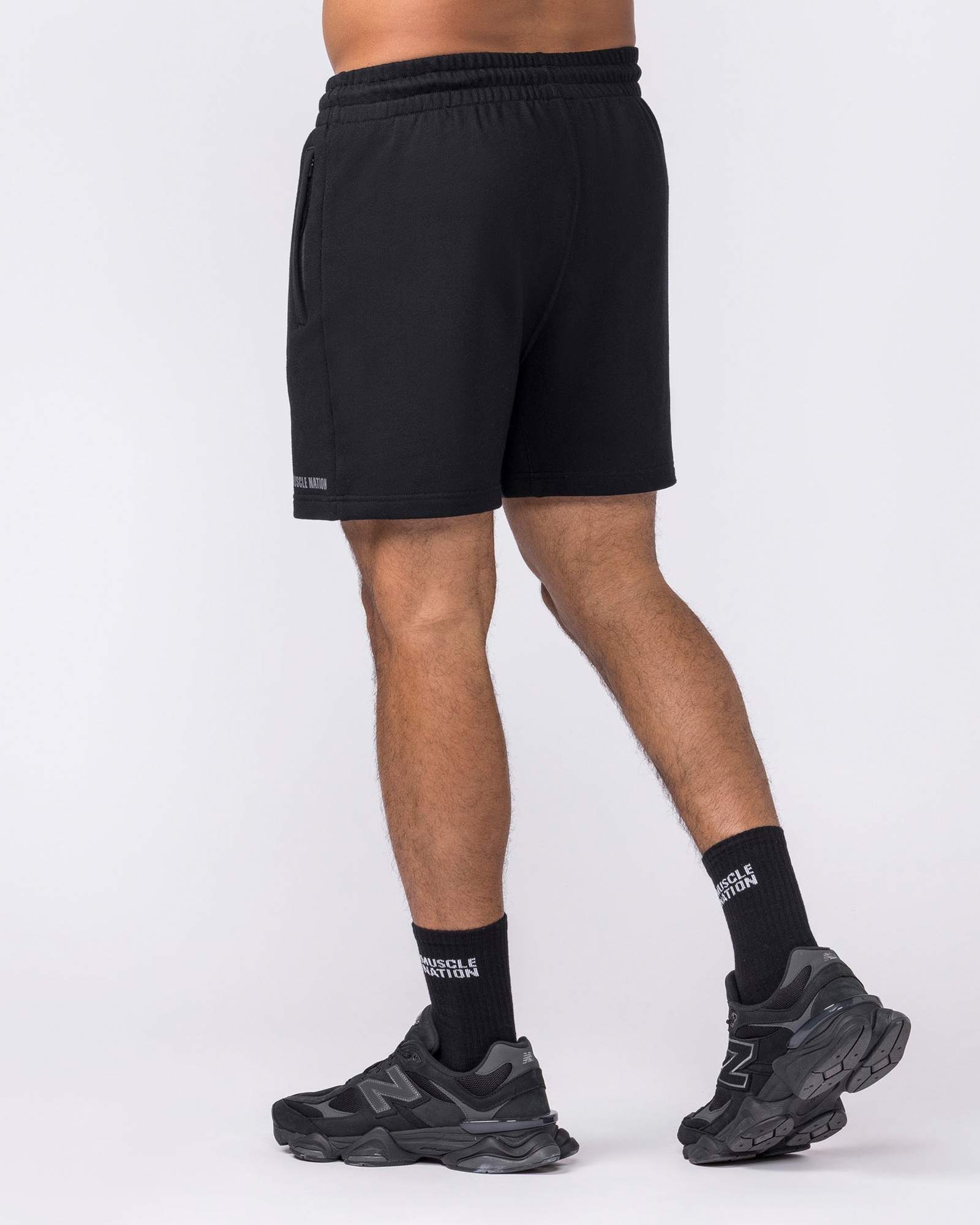 Essential Sweat 5" Shorts - Black