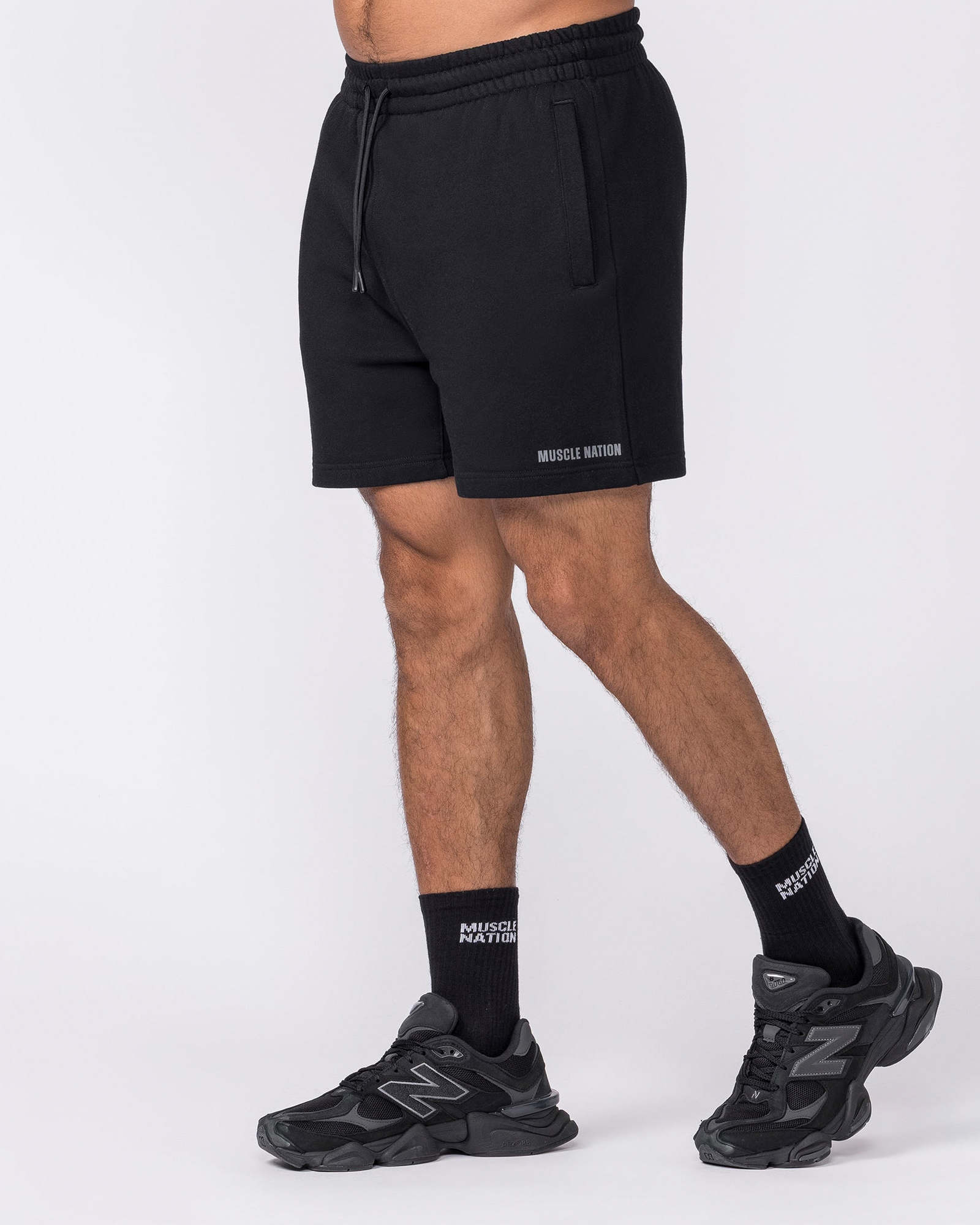 Essential Sweat 5" Shorts - Black