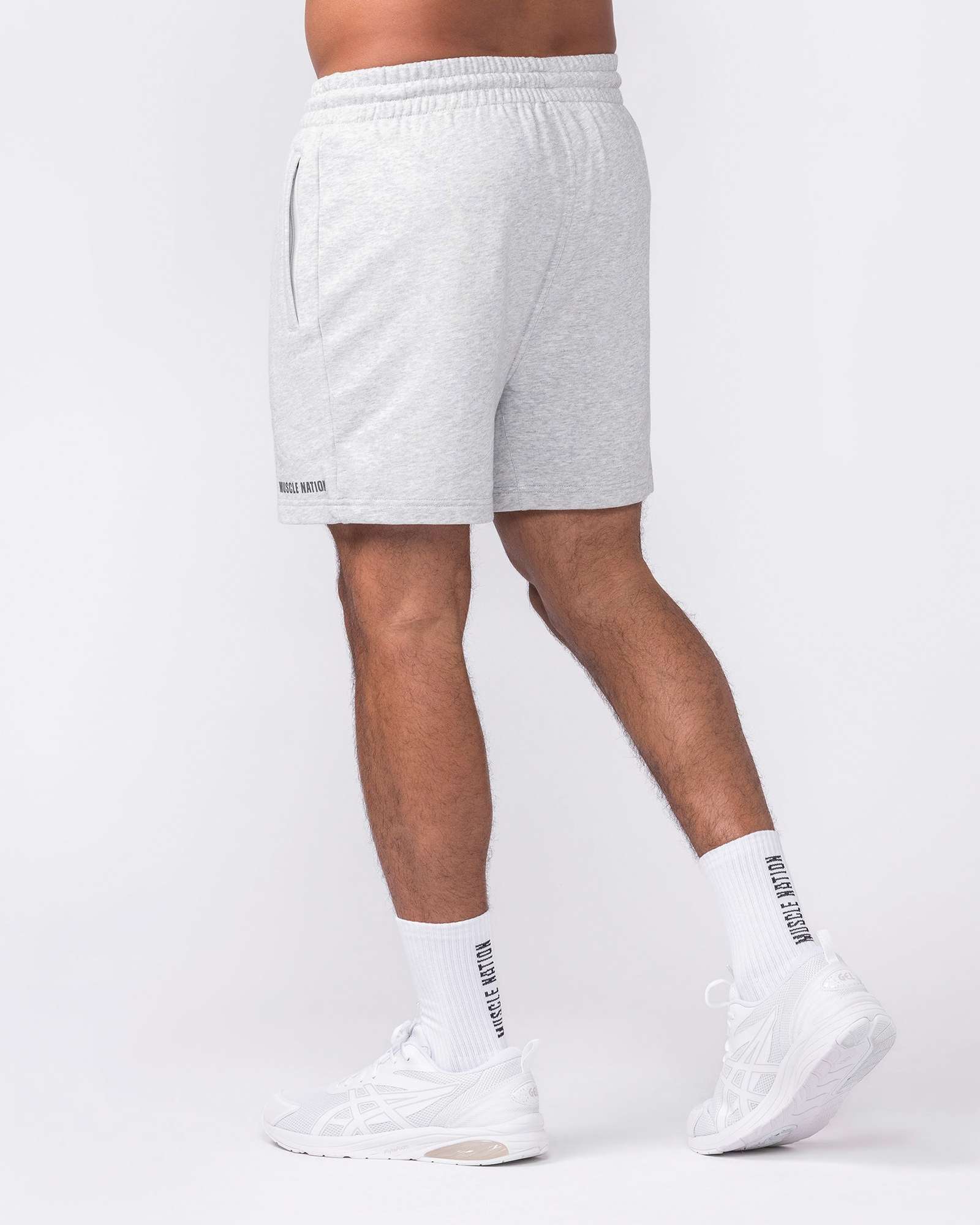 Essential Sweat 5" Shorts - Grey Marl