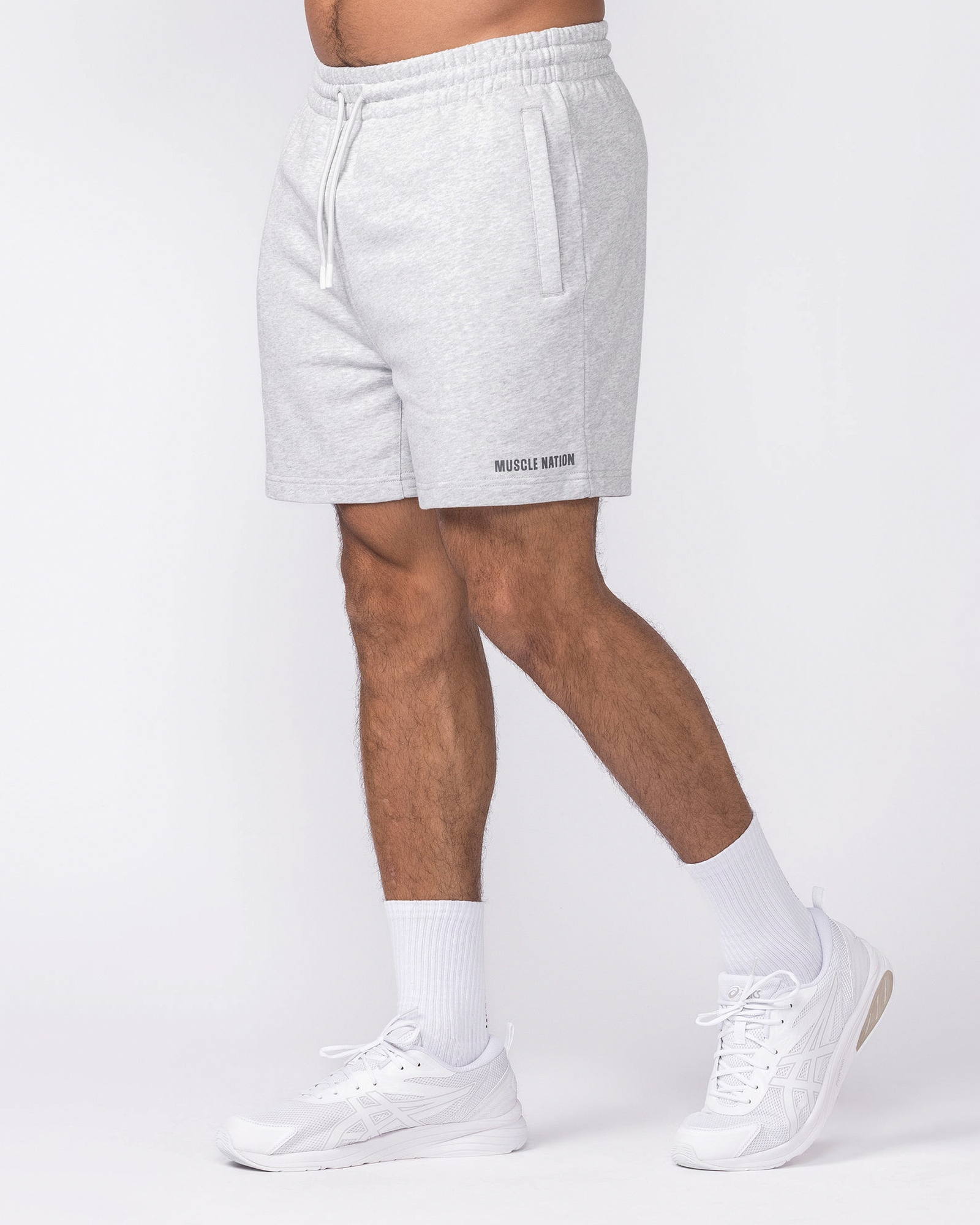 Essential Sweat 5" Shorts - Grey Marl