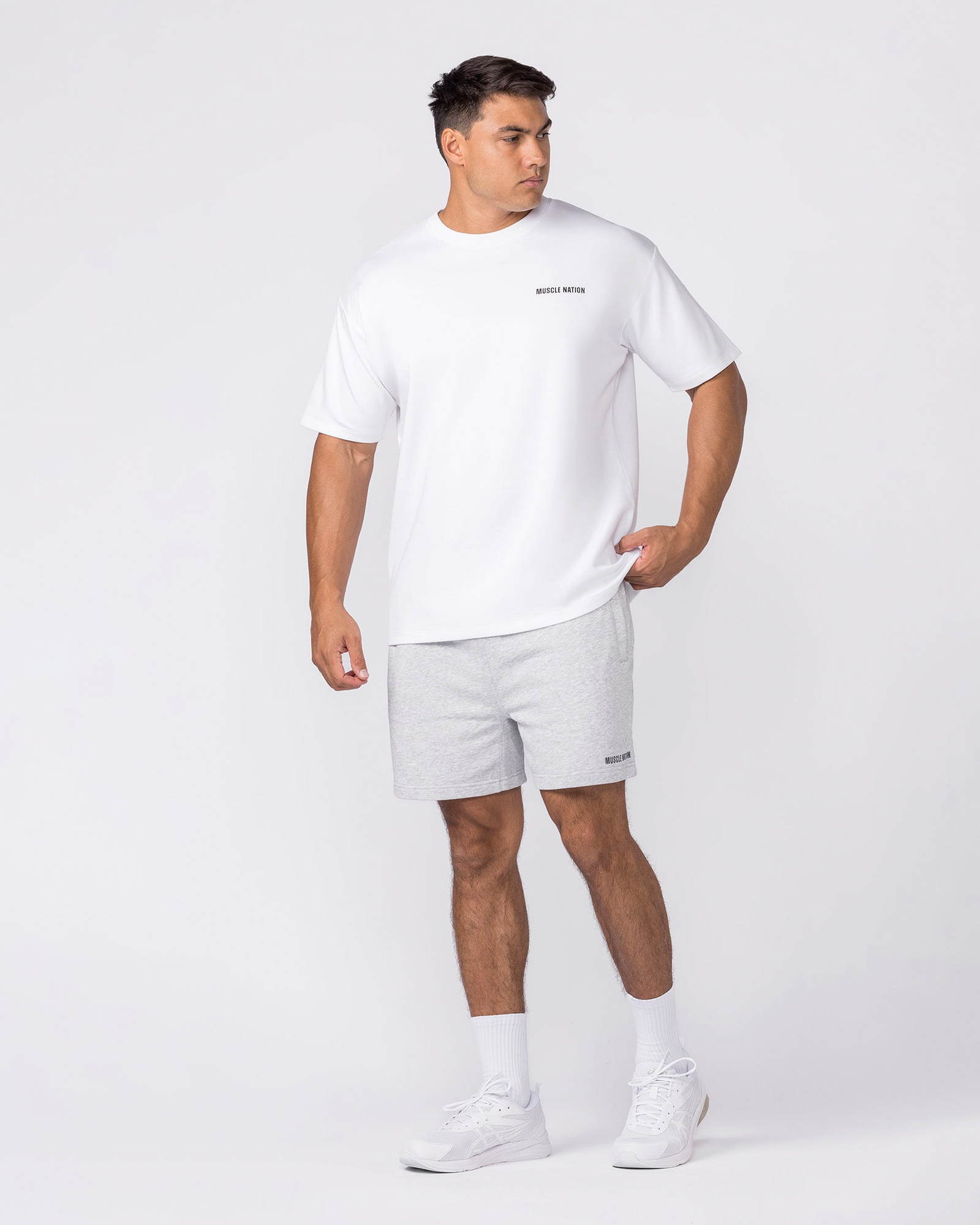 Essential Sweat 5" Shorts - Grey Marl