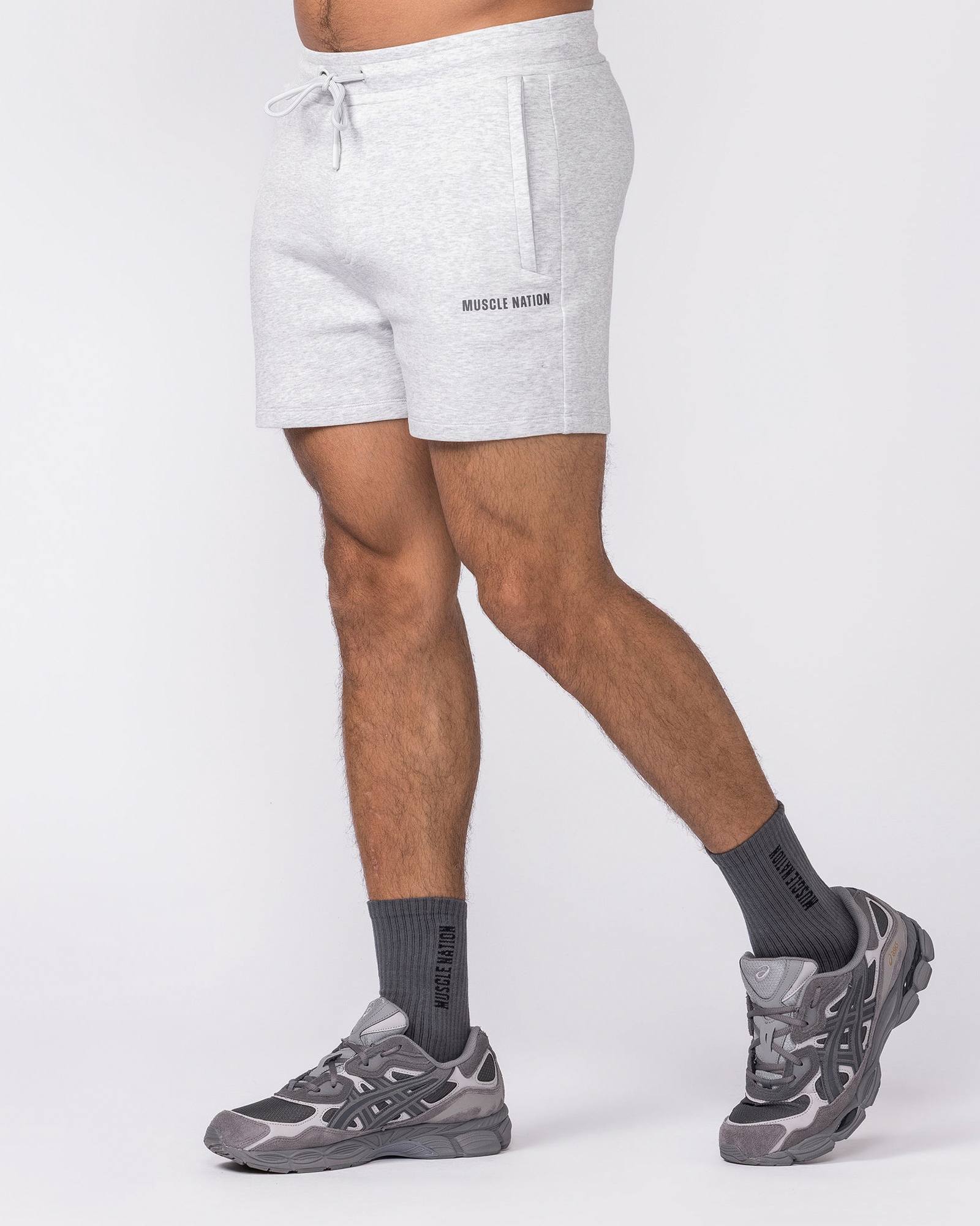 Essential Tech Shorts - Grey Marl