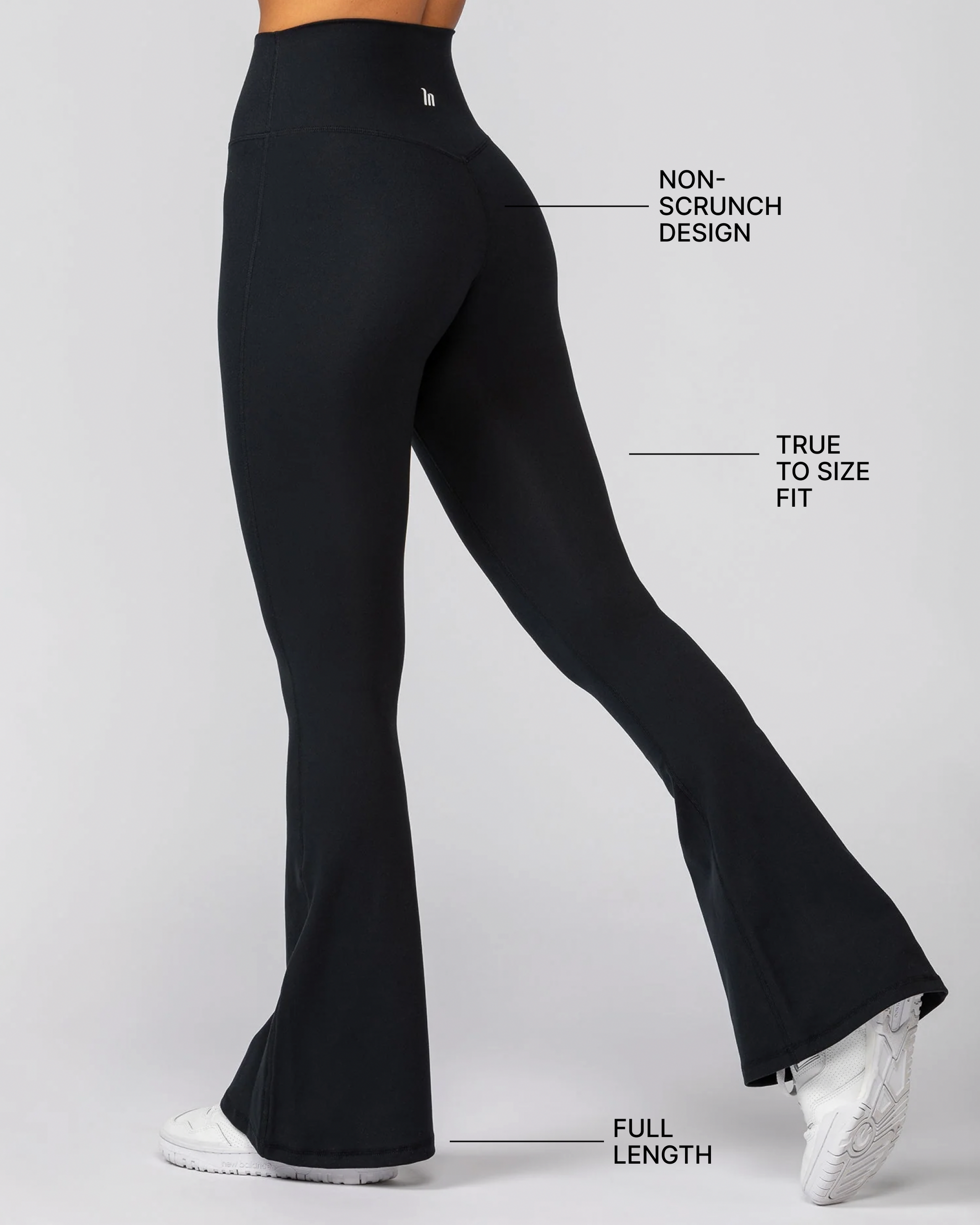 Zero Rise Everyday Flare Leggings - Black