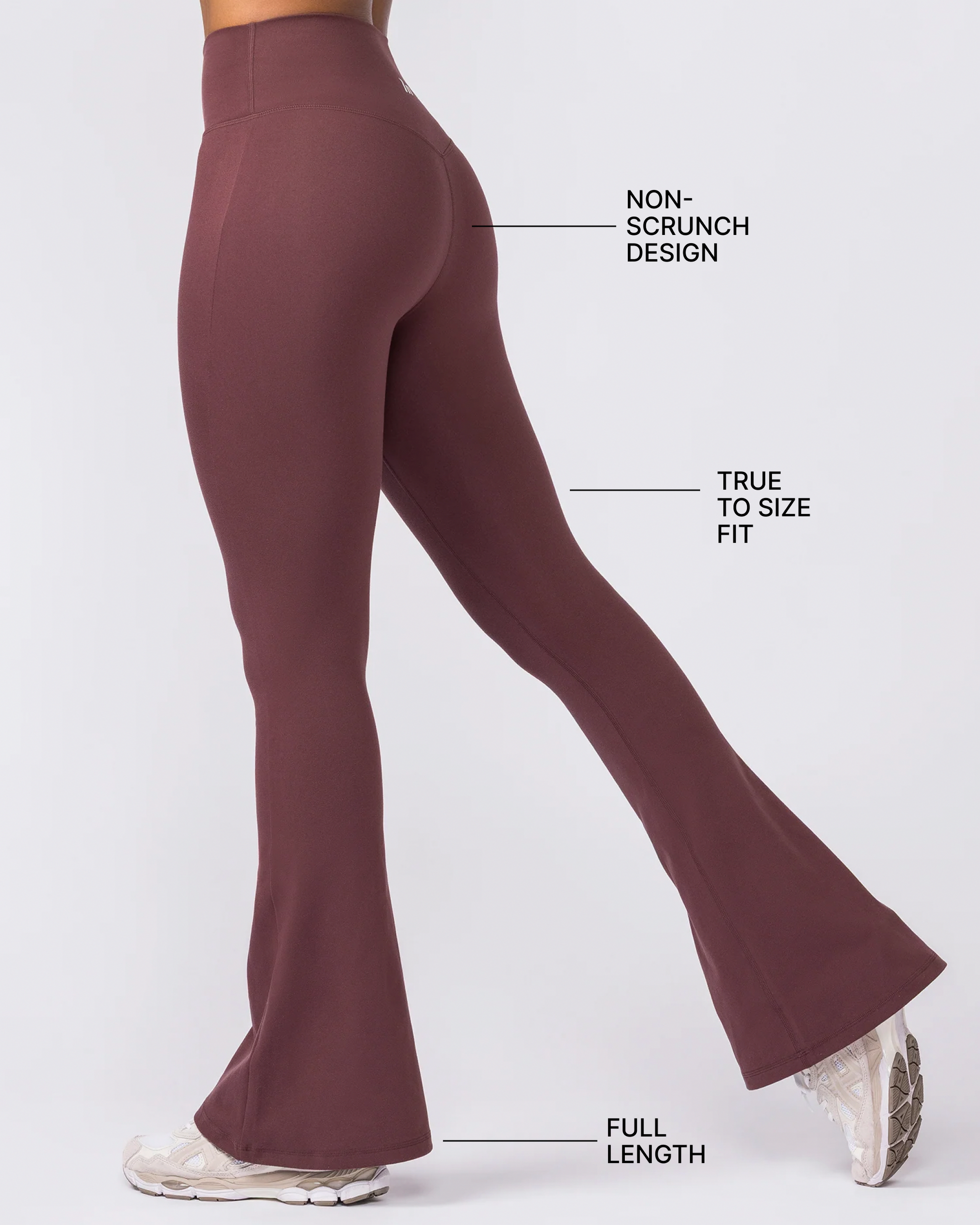 Zero Rise Everyday Flare Leggings - Rocky Road