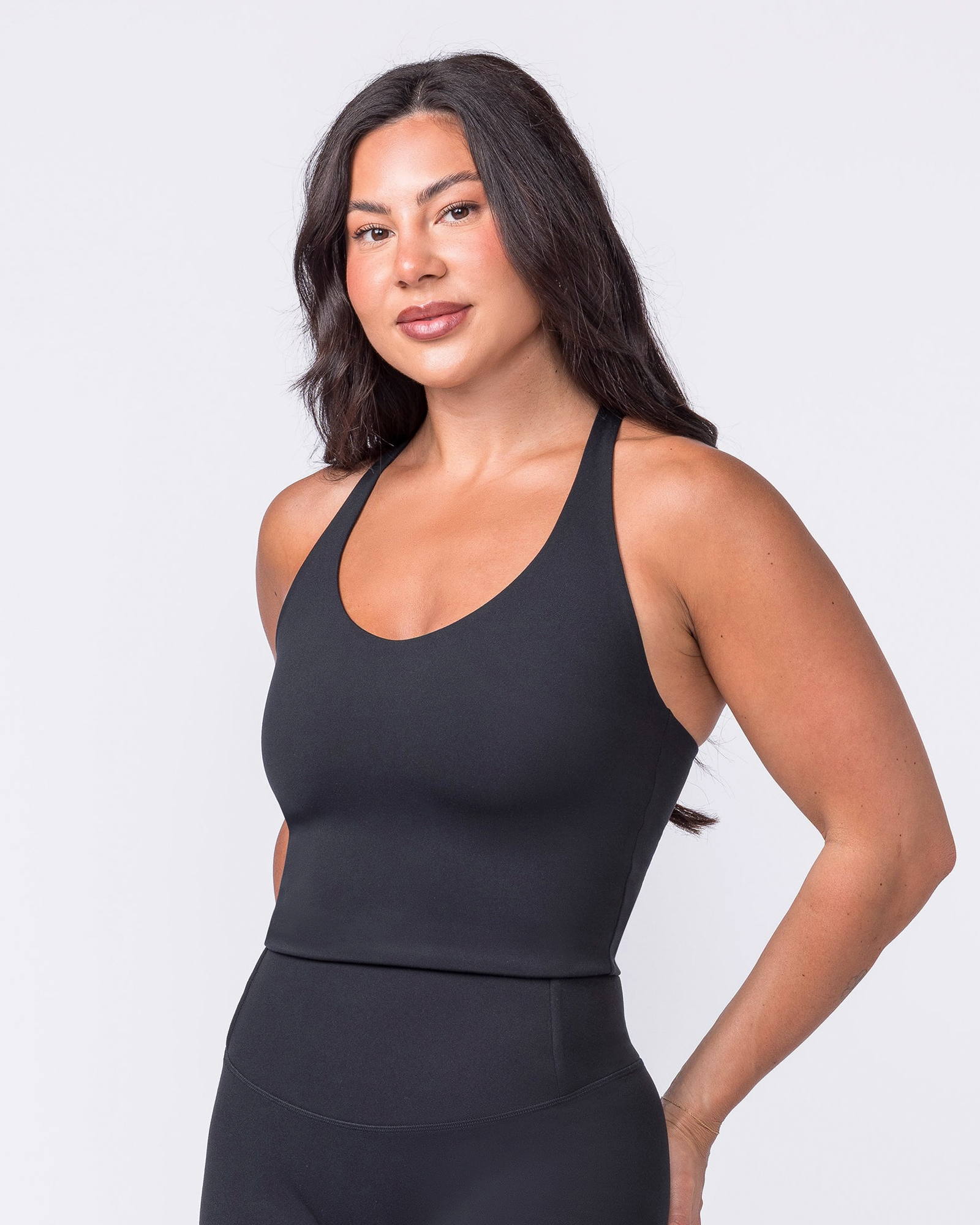 Everyday Form Cropped Tank - Black