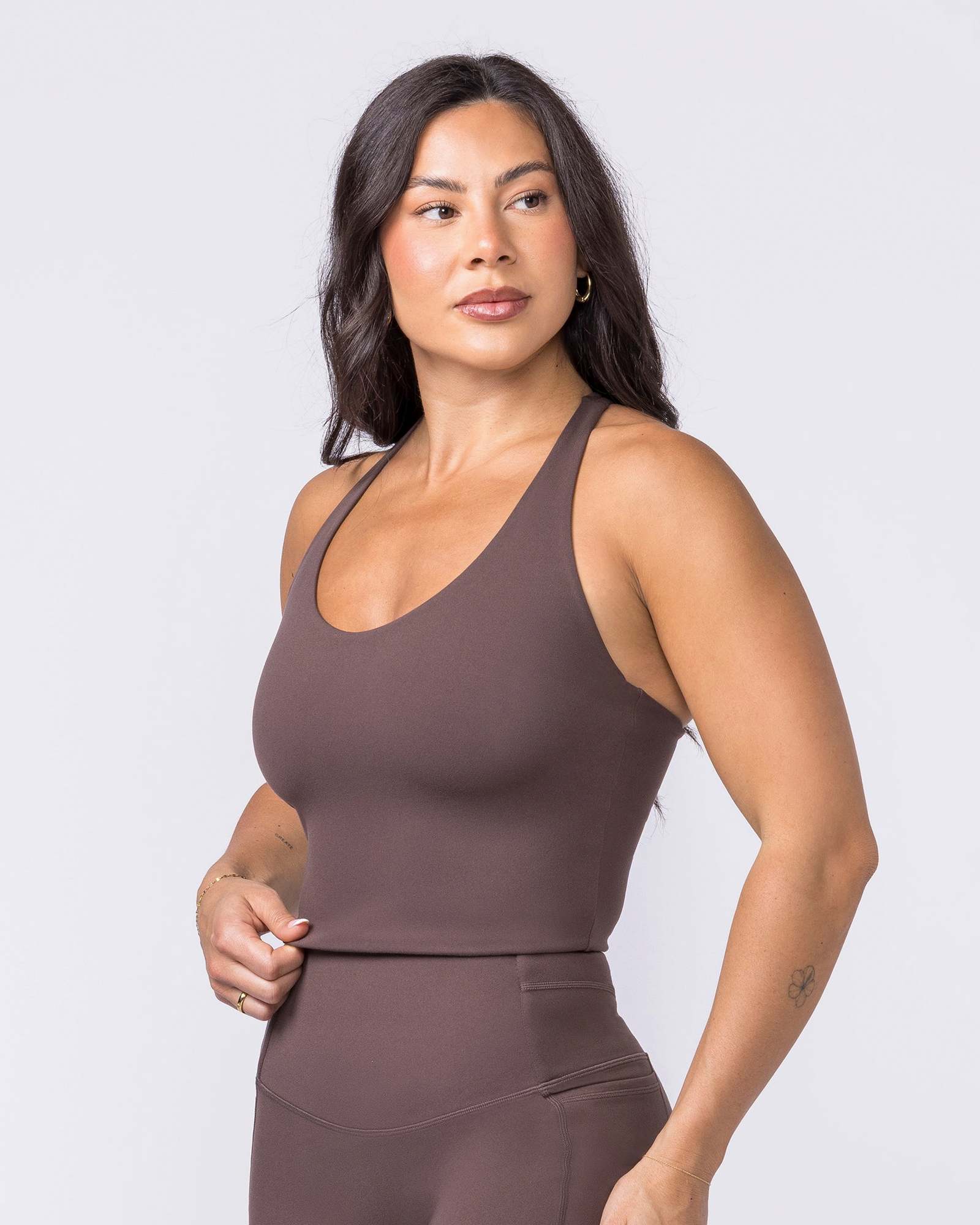 Everyday Form Cropped Tank - Cola