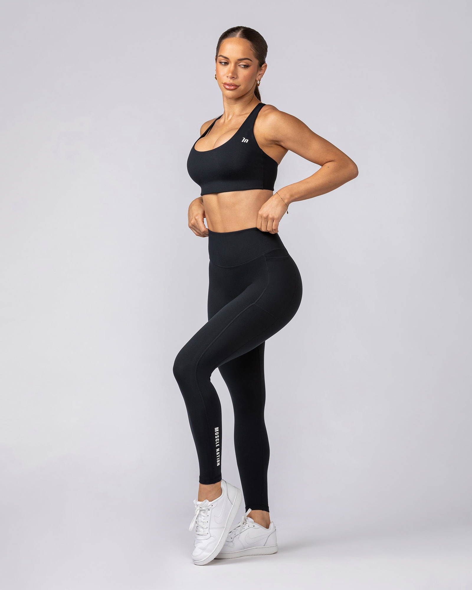 Everyday Pocket Ankle Length Leggings - Black