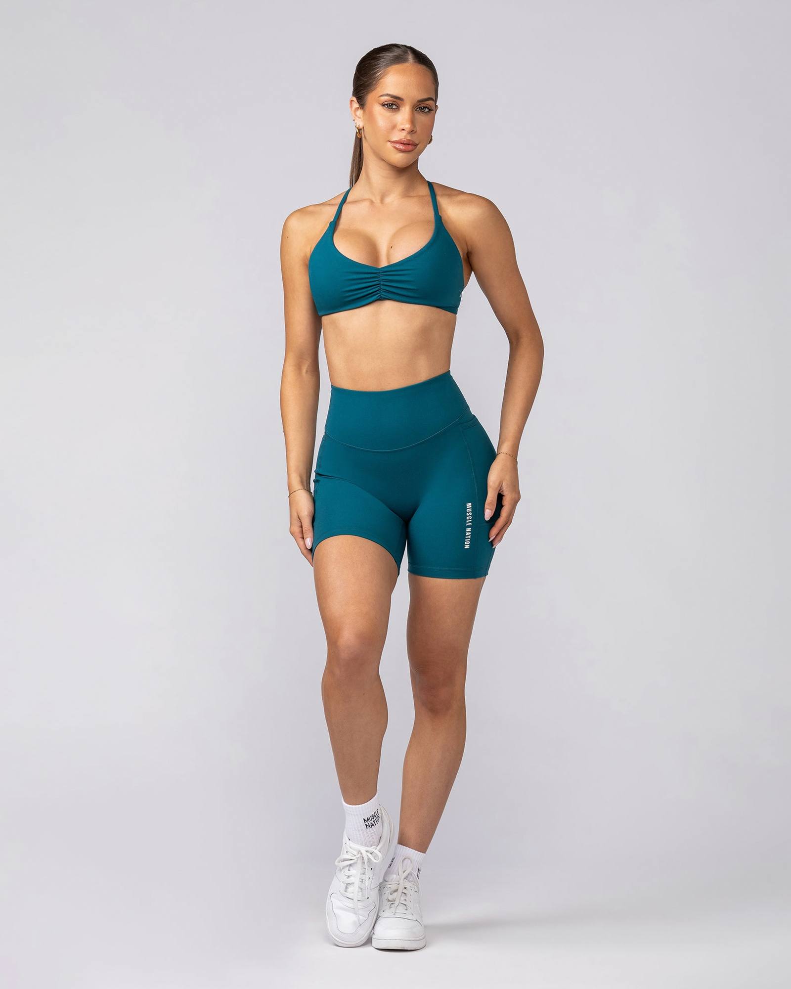 Everyday Pocket Bike Shorts - Deep Teal