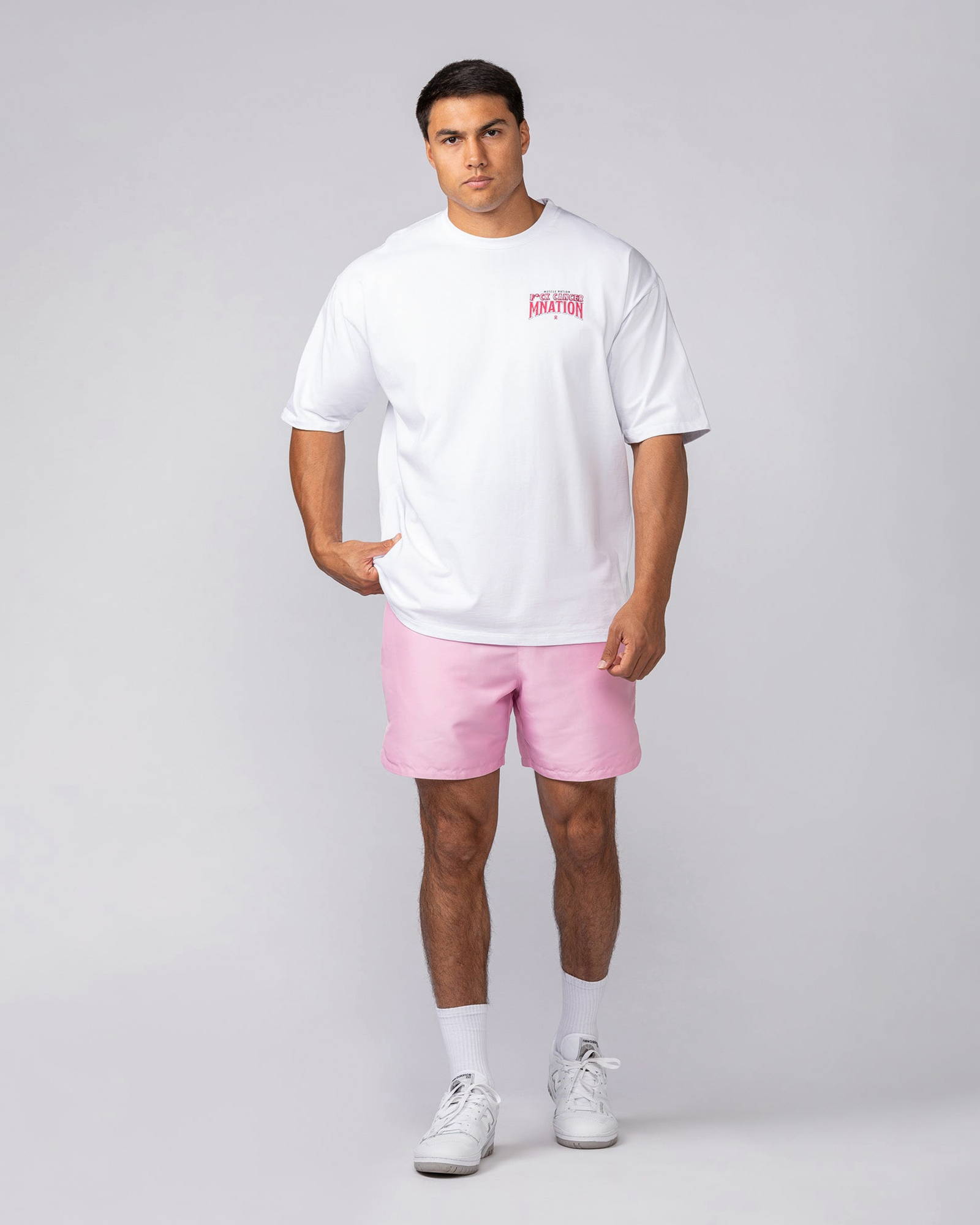 F*ck Cancer Oversized Tee - White